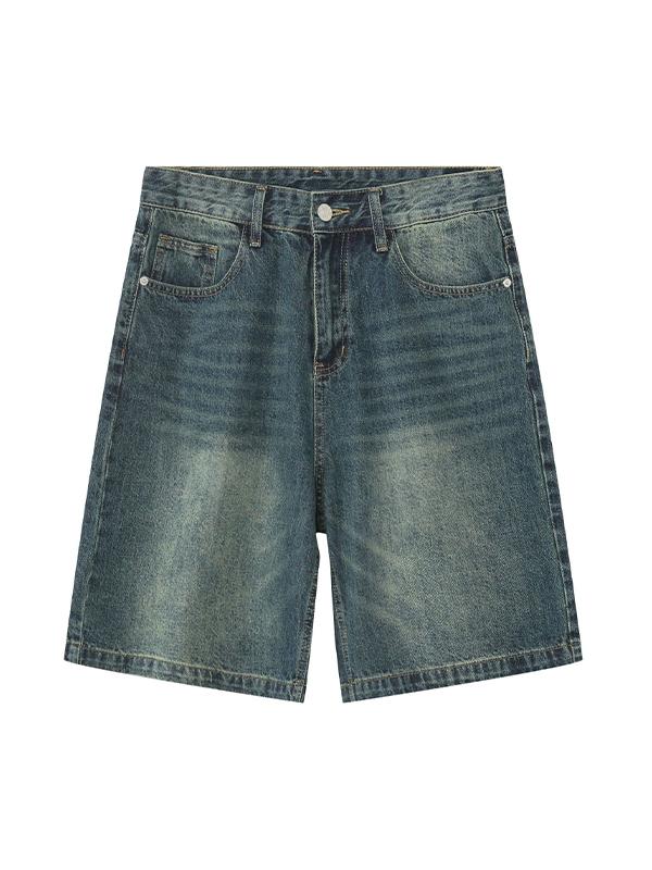 Men's Loose Casual Denim Shorts Product Image
