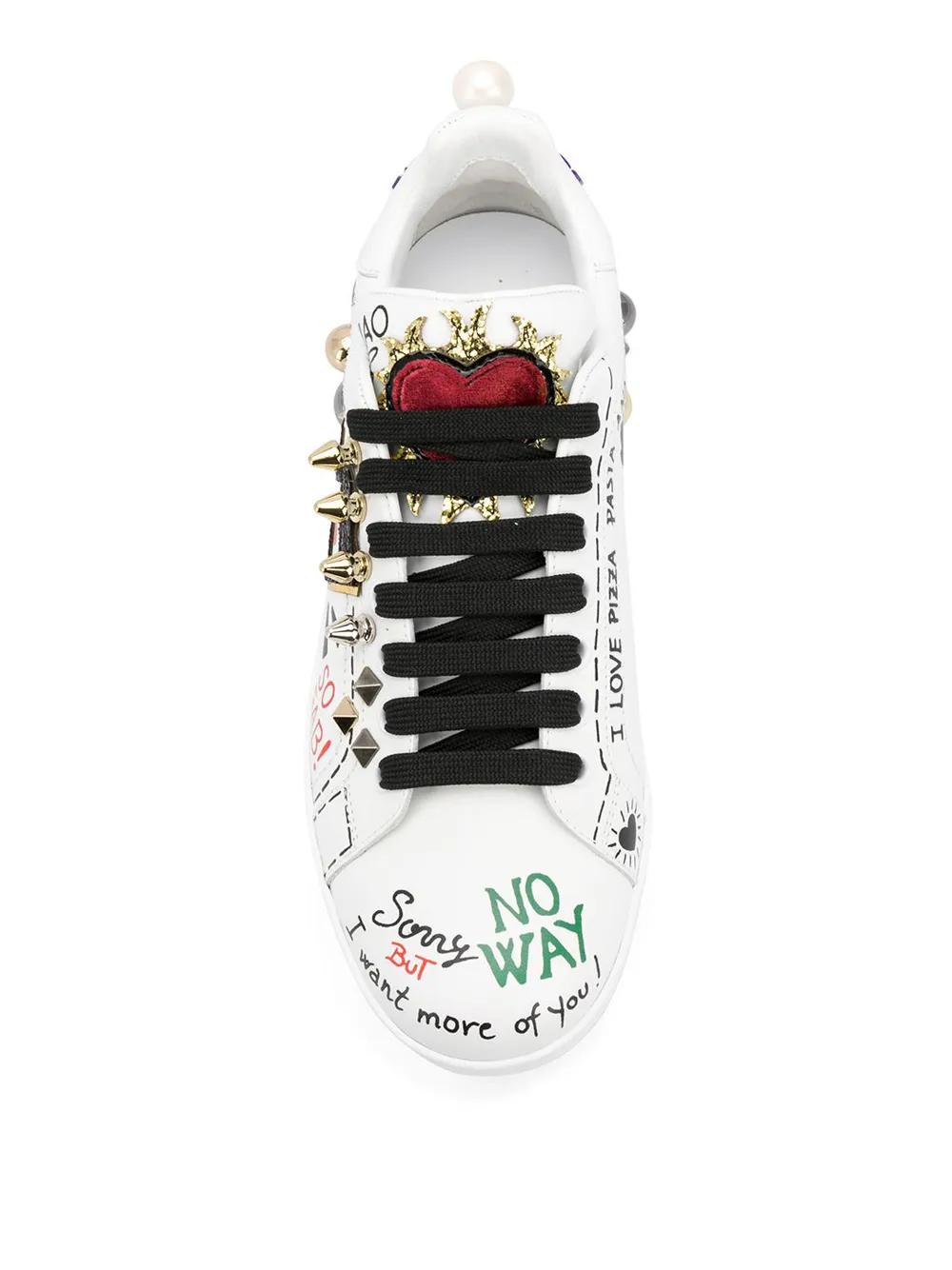 Portofino appliqué sneakers Product Image