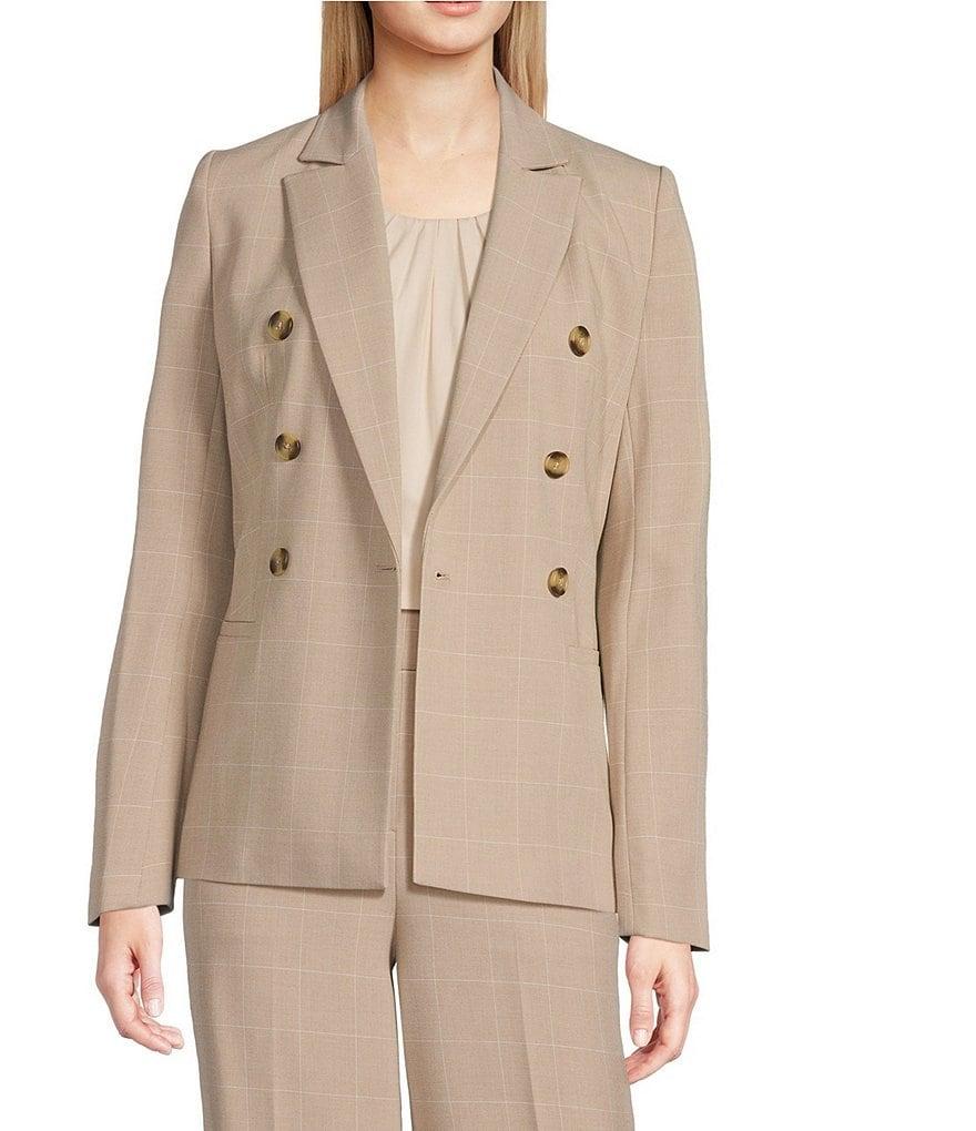 Calvin Klein Windowpane Double Breasted Jacket Product Image