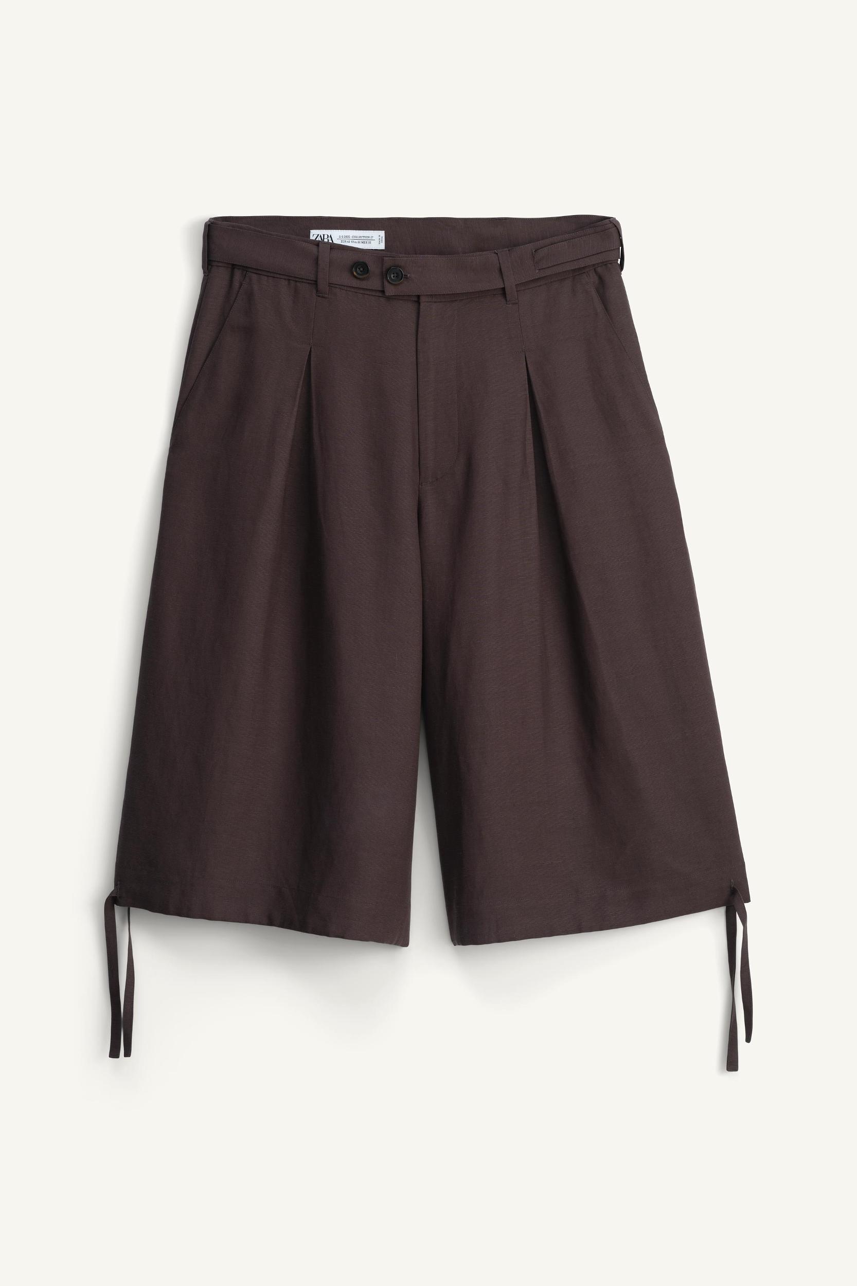 LIMITED EDITION LYOCELL LINEN SHORTS Product Image