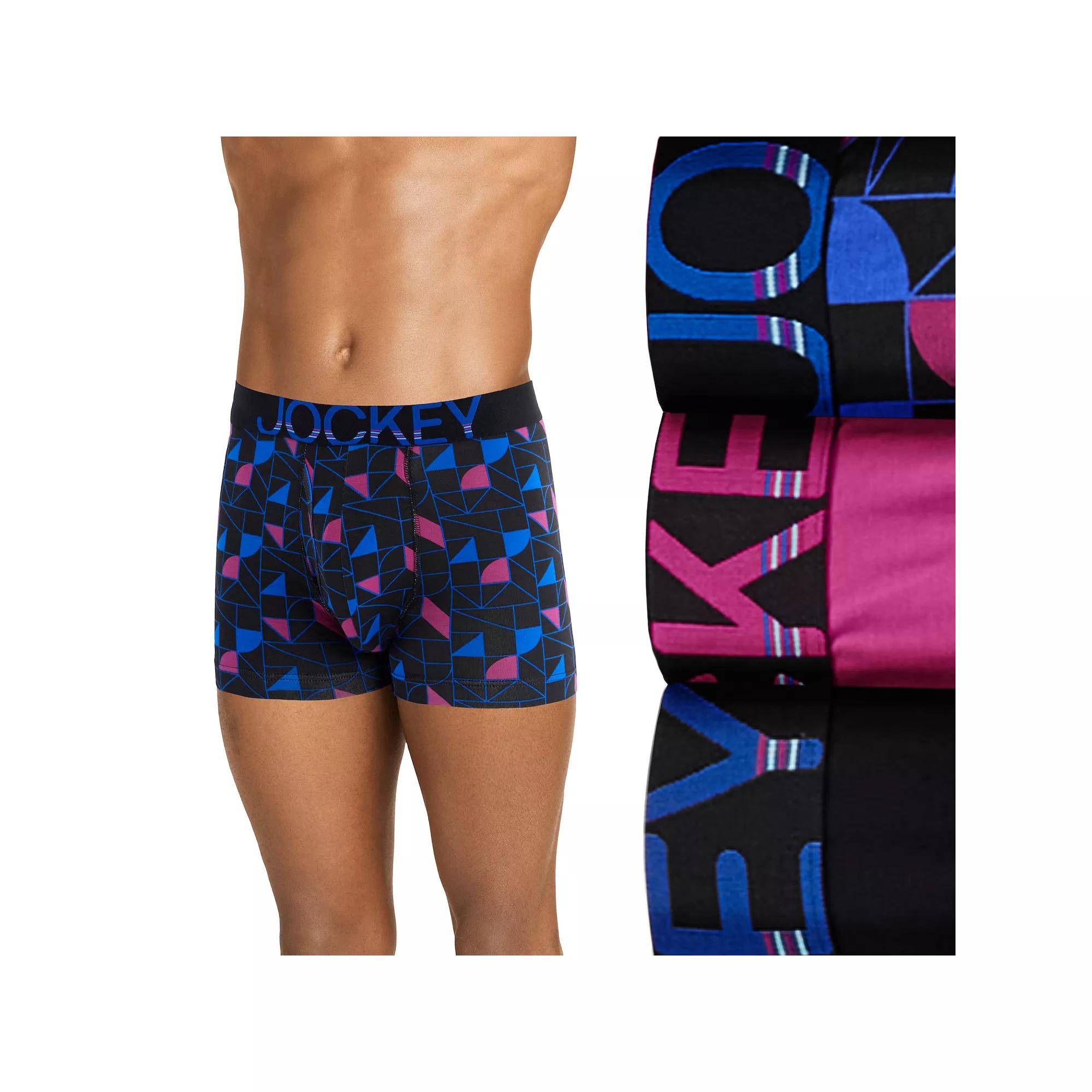 Men's Jockey® 3-Pack ActiveStretch™ 4" Boxer Brief,  Product Image