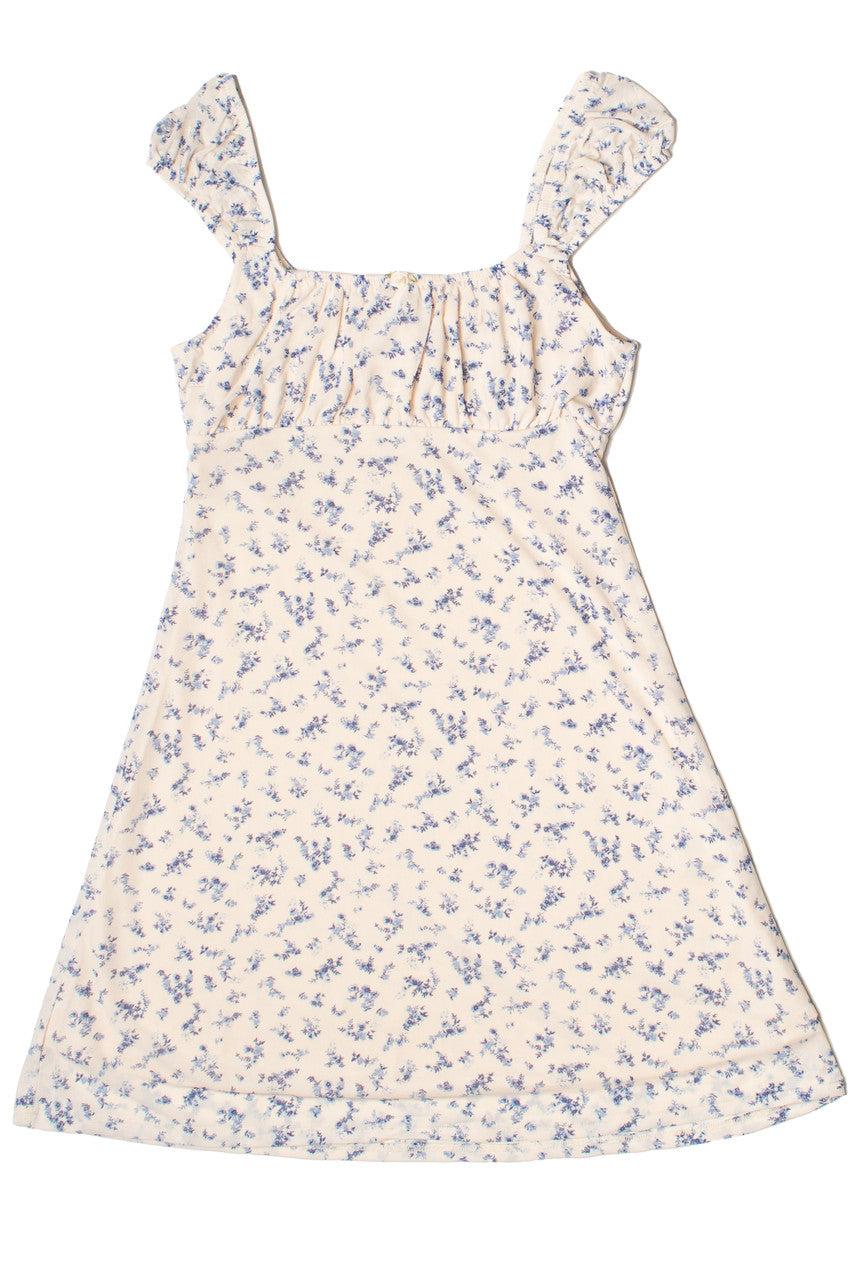 Satin Rose Mesh Babydoll Dress Product Image