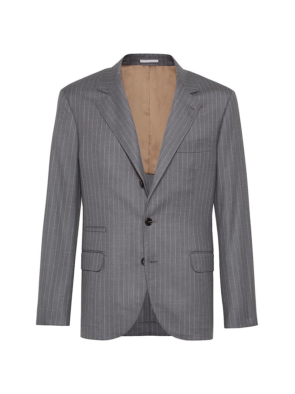 Mens Virgin Wool Chalk Stripe Batavia Blazer Product Image