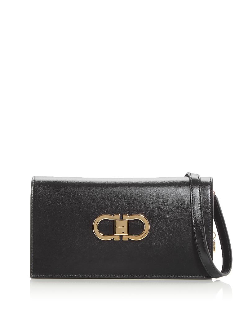 Ferragamo Double Gancio Leather Shoulder Bag Product Image