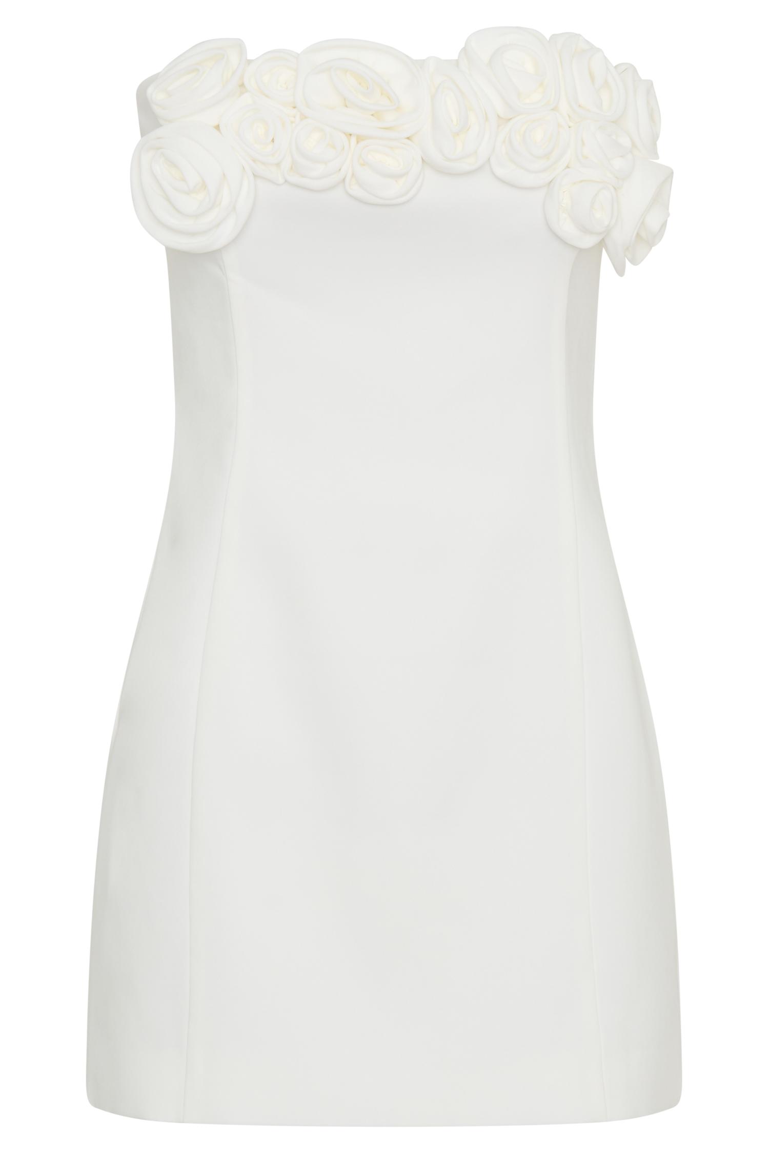 Brooks Rose Mini Dress - White Product Image