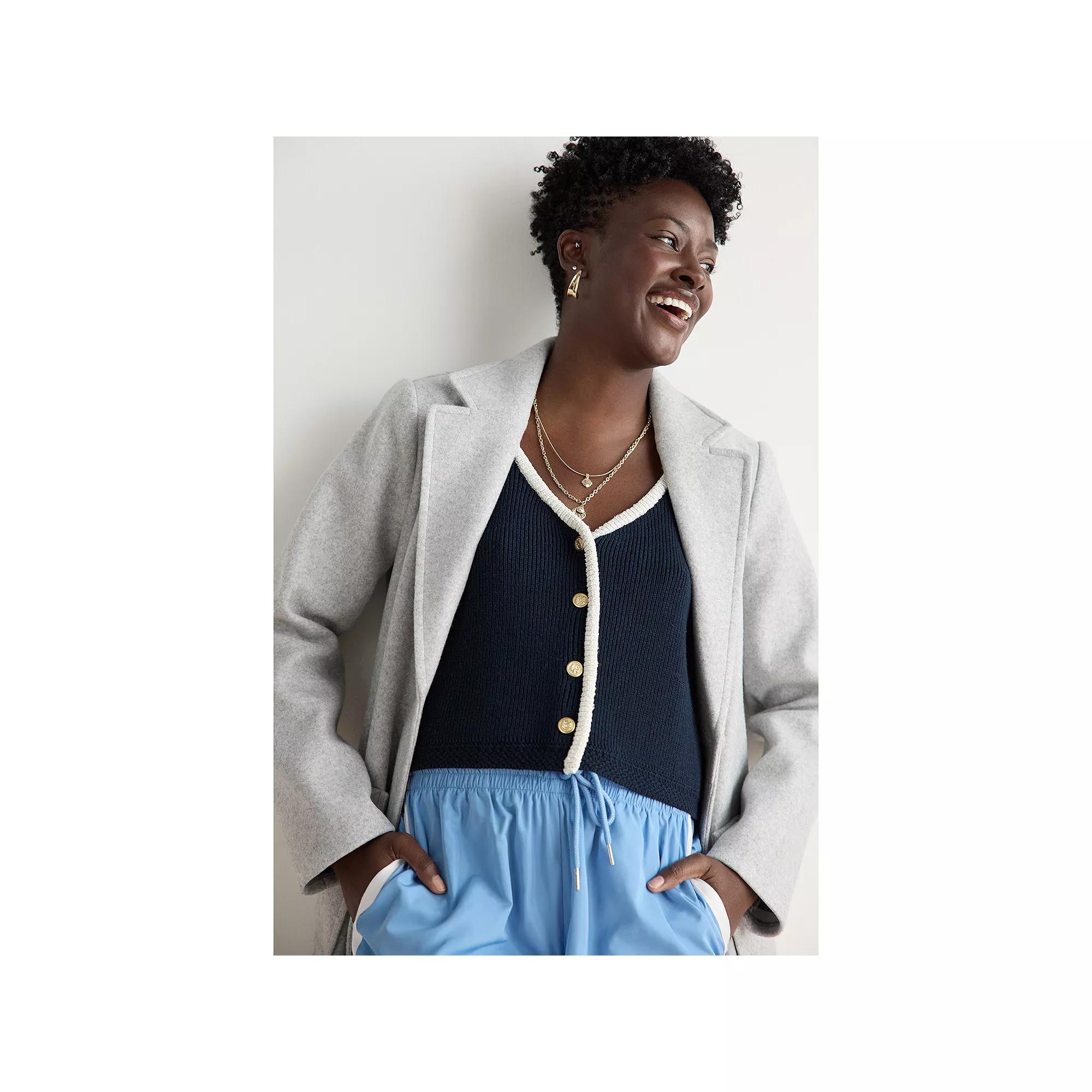 Women's LC Lauren Conrad V-Neck Cropped Sweater Vest,  Product Image