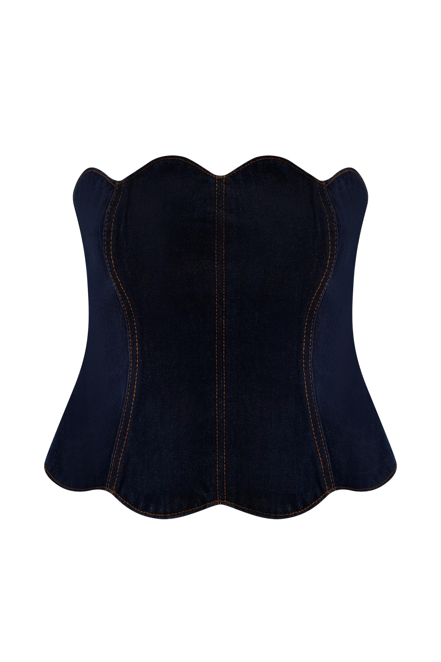 Renata Barrel Denim Jeans - Indigo Blue Product Image