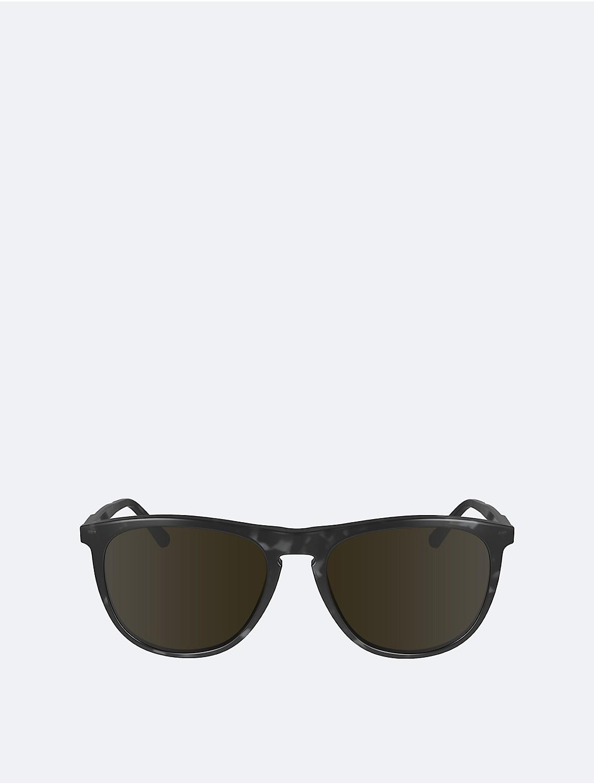 Calvin Klein Mens Aviator Acetate Sunglasses - Black Product Image