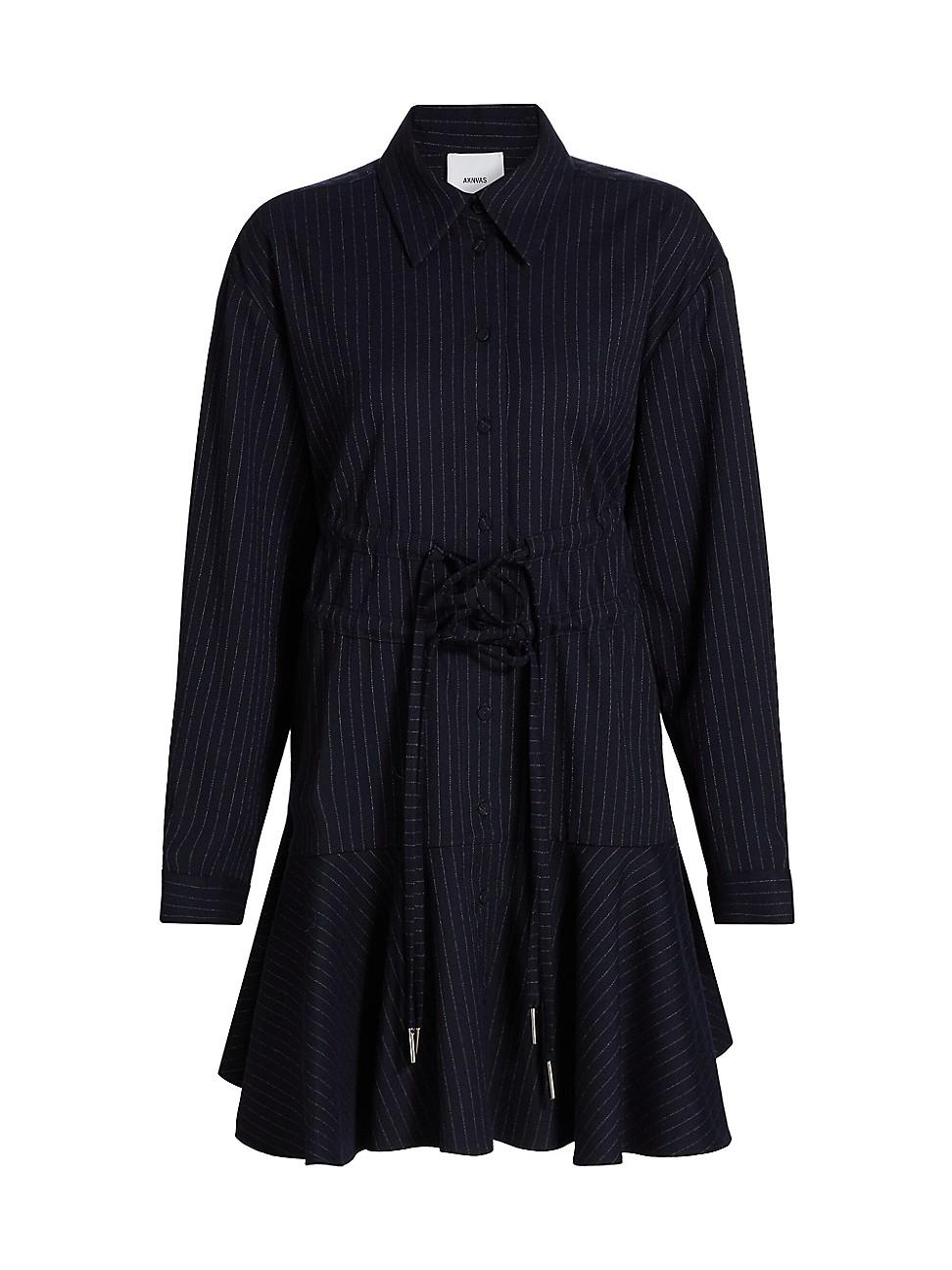 Womens Marina Striped Shirt Minidress Product Image