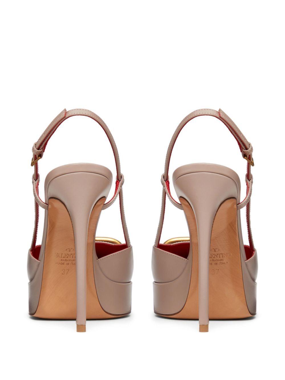 VLogo Signature 120mm slingback pumps Product Image