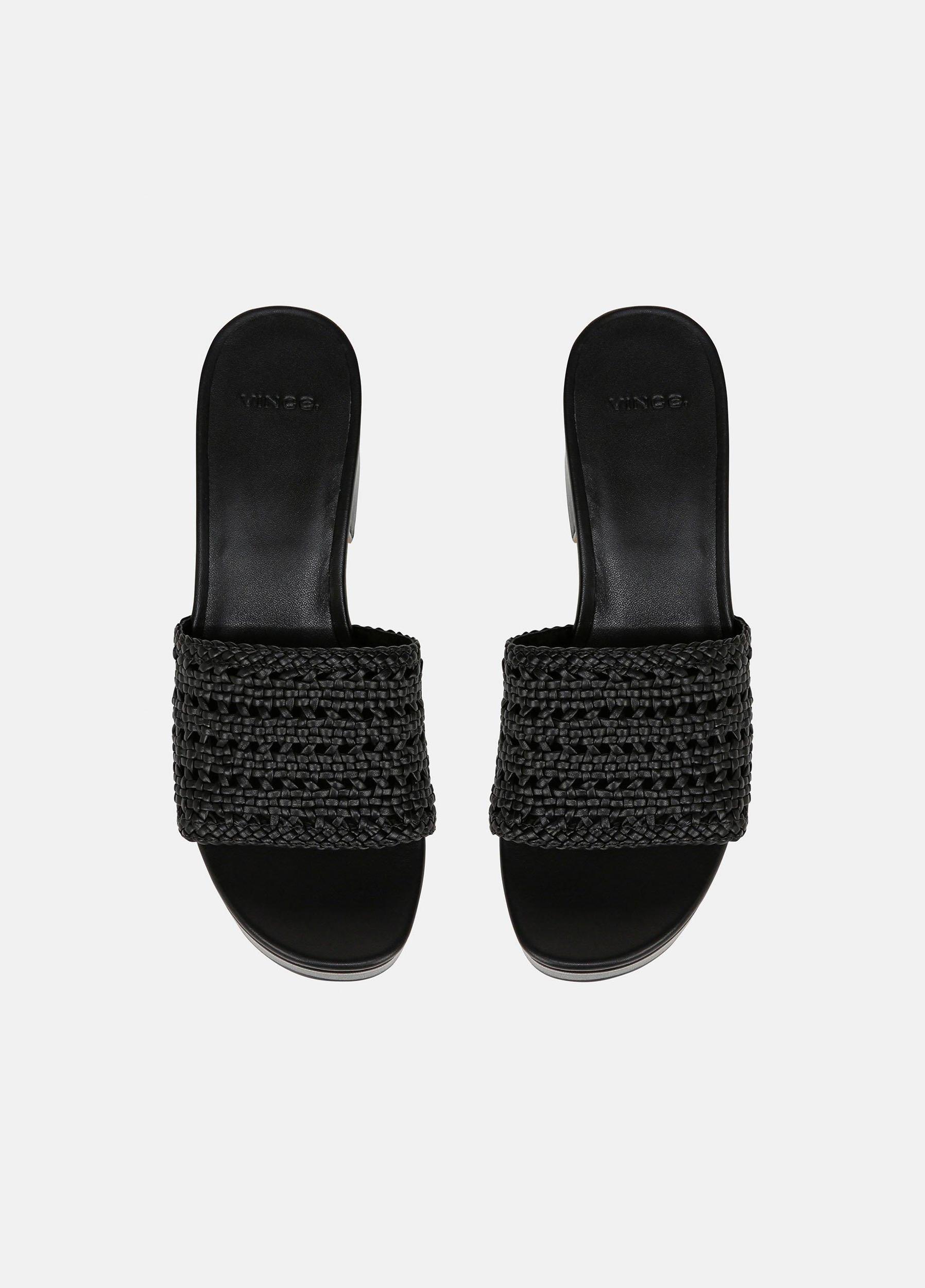 Margo Woven Leather Platform Sandal Product Image