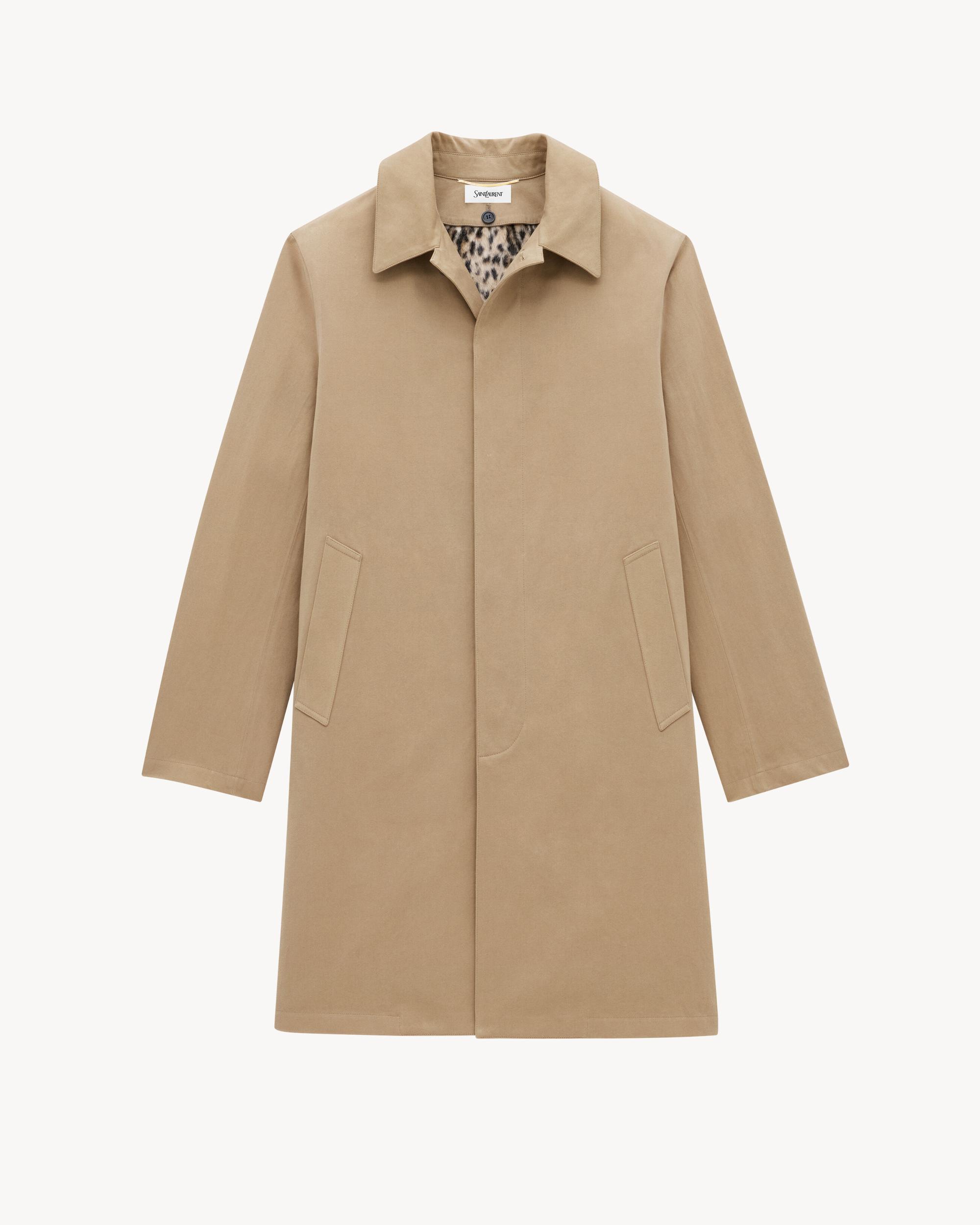 Coat in cotton gabardine Product Image