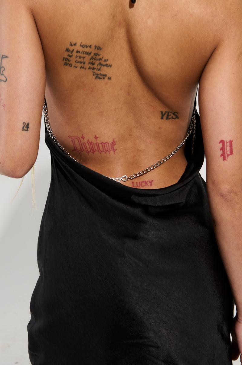 CANT REACH ME SLINKY MINI DRESS Product Image