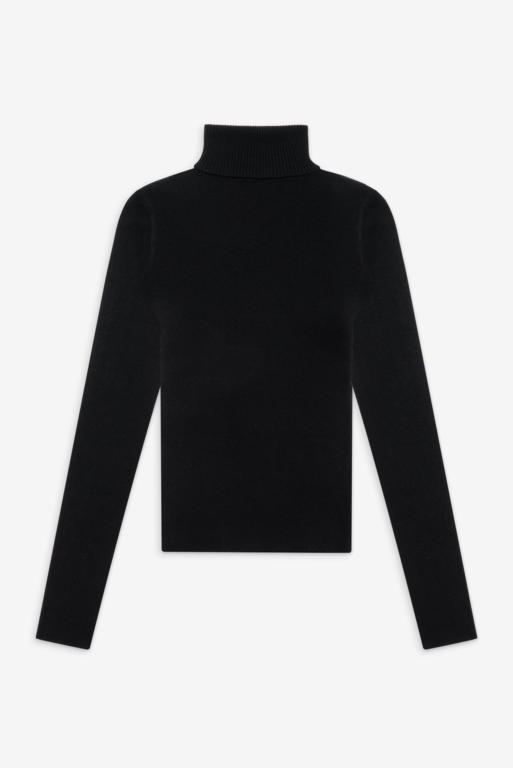 Tucker Knit Sweater - Black Product Image