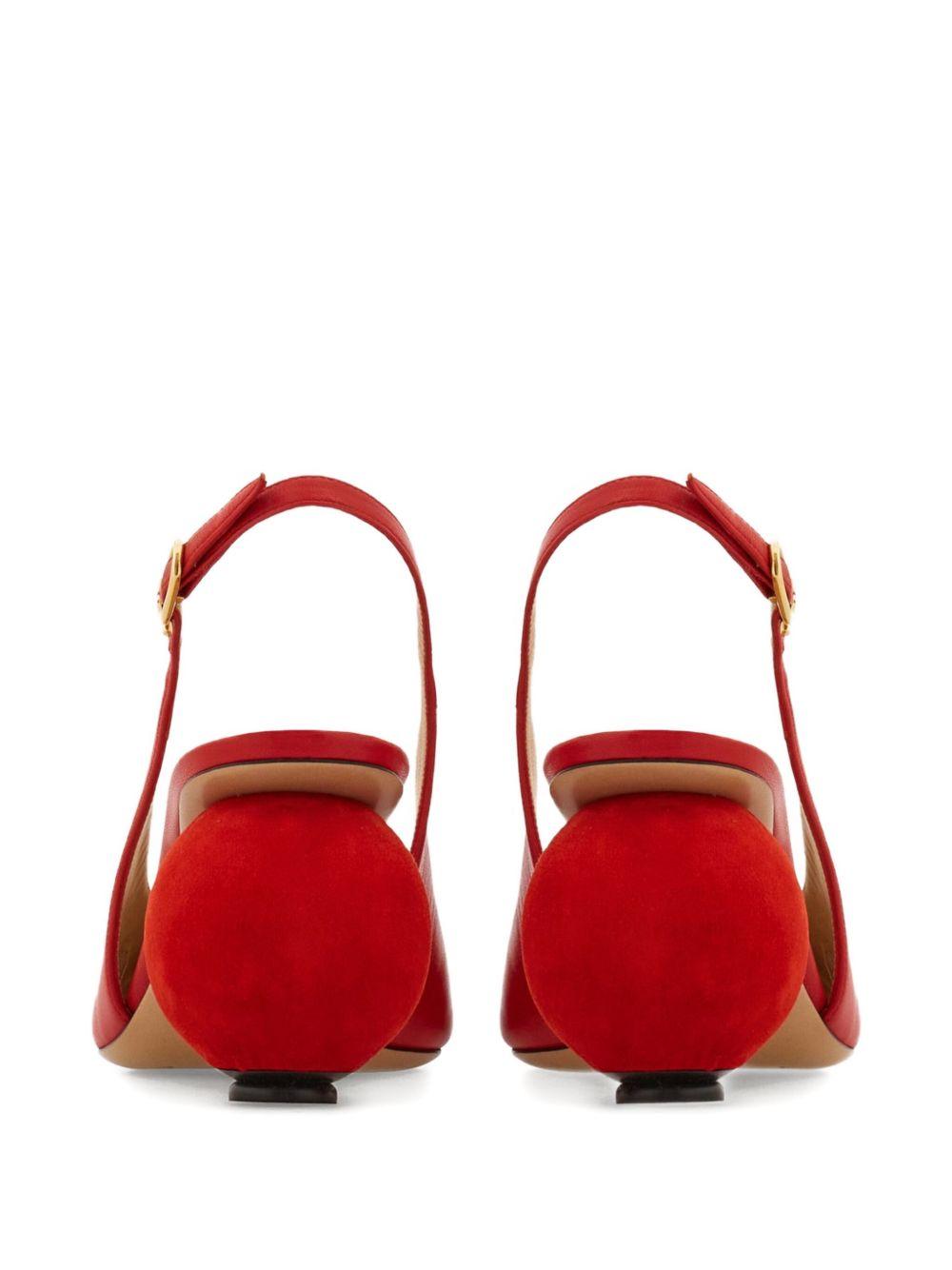 70mm leather slingback pumps Product Image