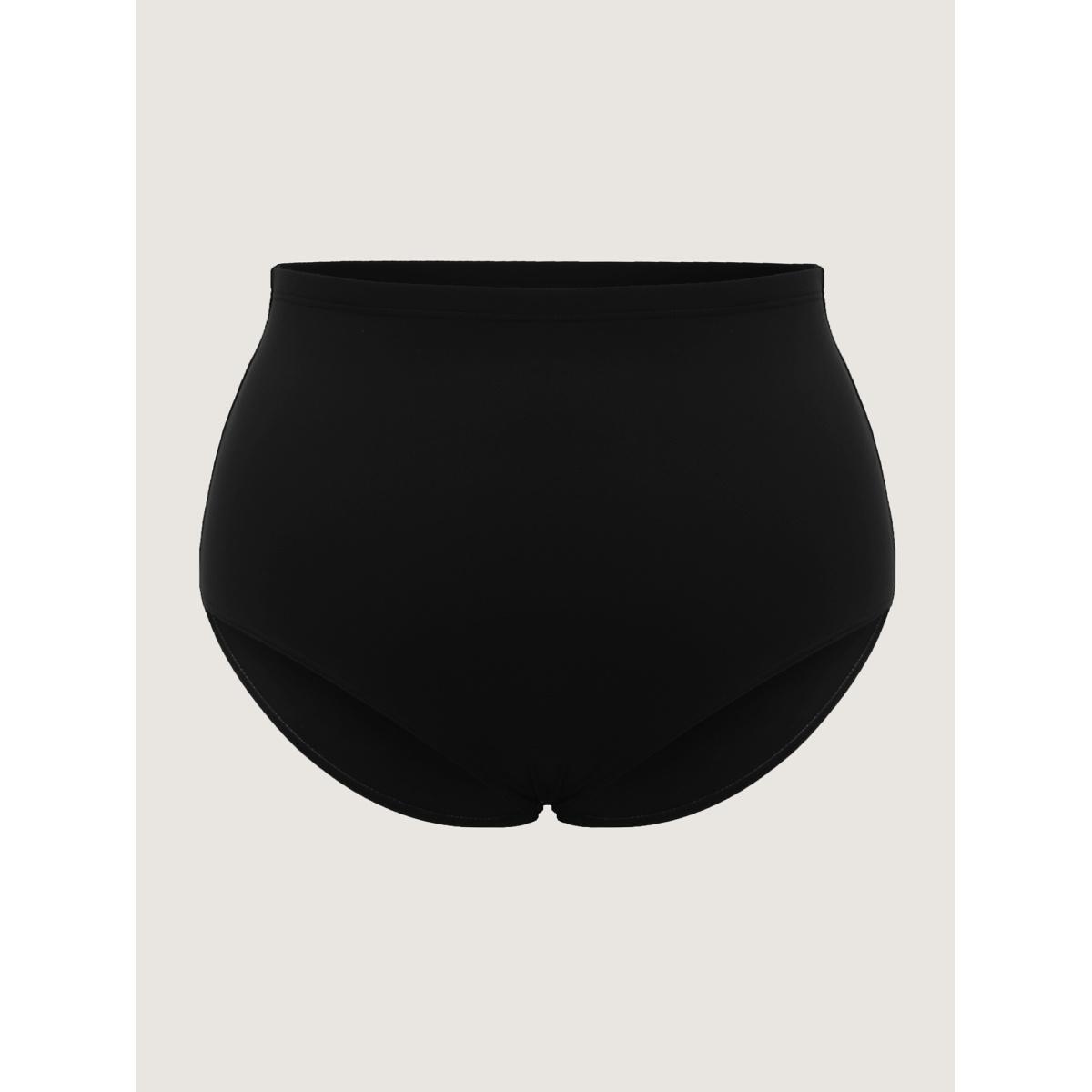 Plus Size Florals Everywhere Fit and Flare Swim Dress Women's Swimwear Black Resort Bodycon U-neck High stretch Curve Swim Dresses BloomChic 30/6X Product Image