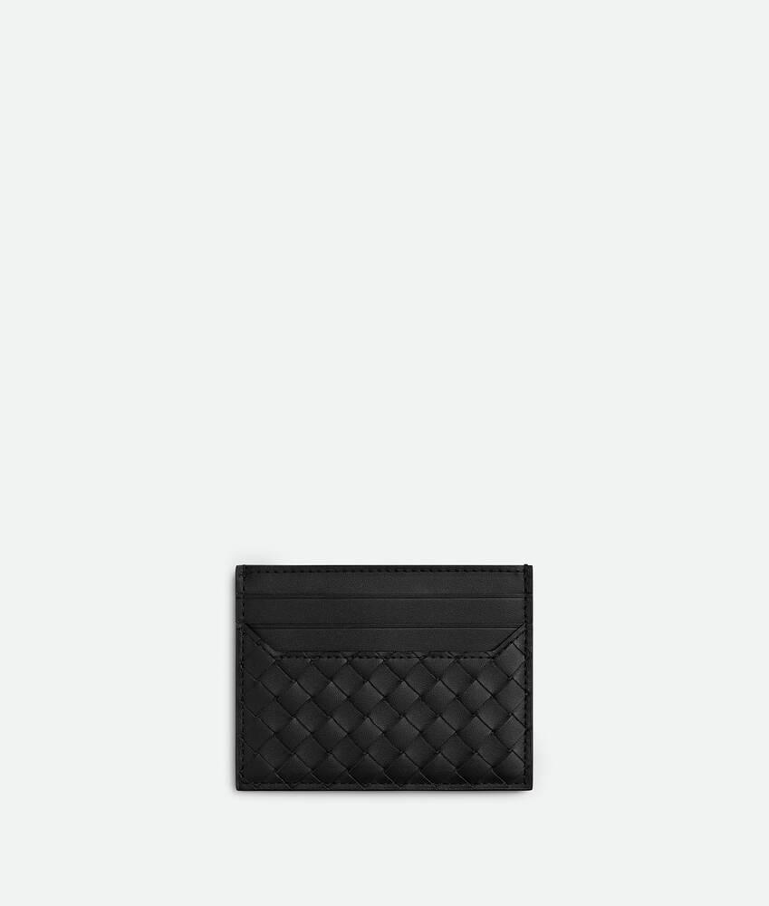 Men's Intrecciato Piccolo  Card Case in Black Product Image
