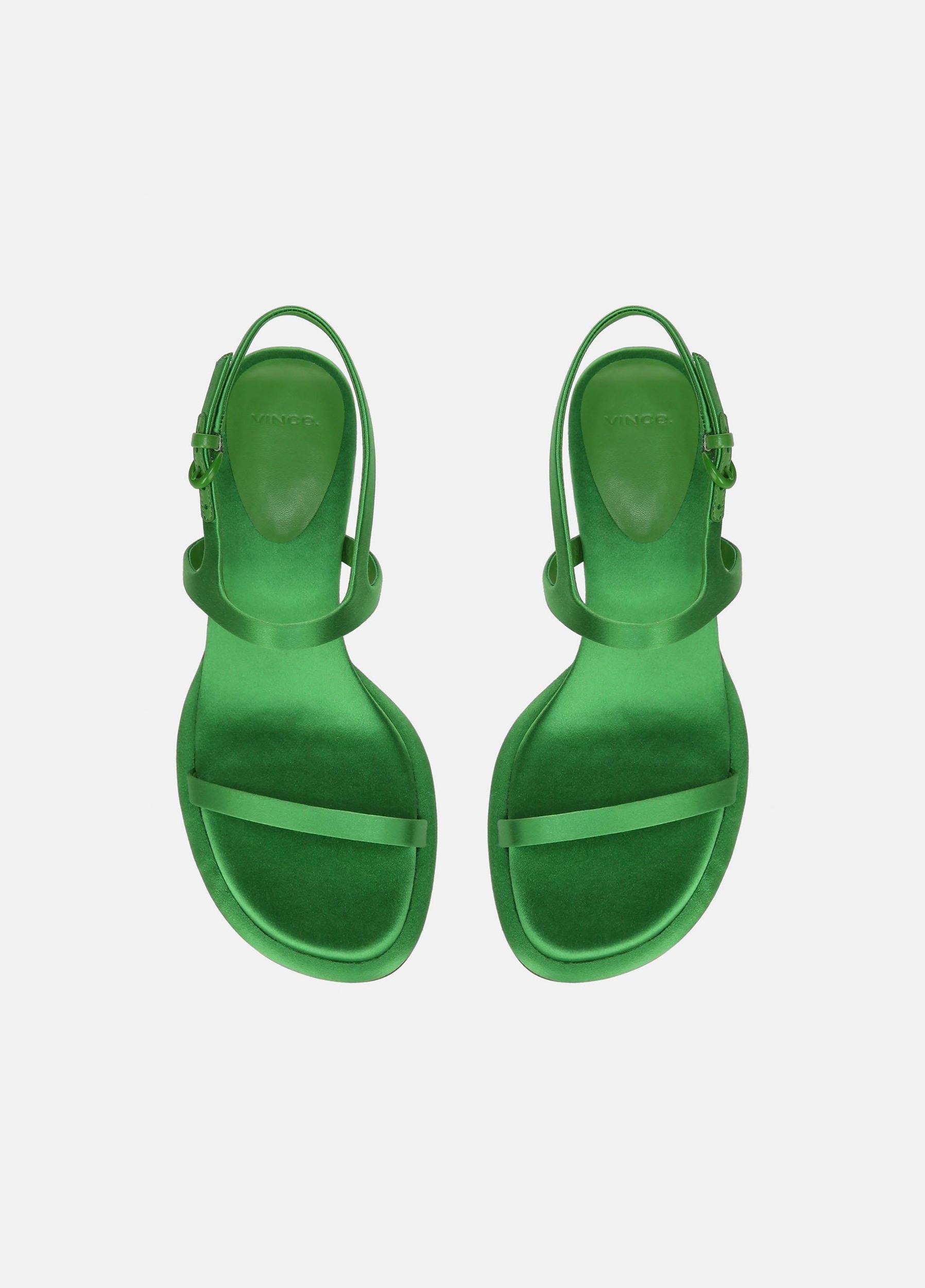 Ester Satin Heeled Sandal Product Image