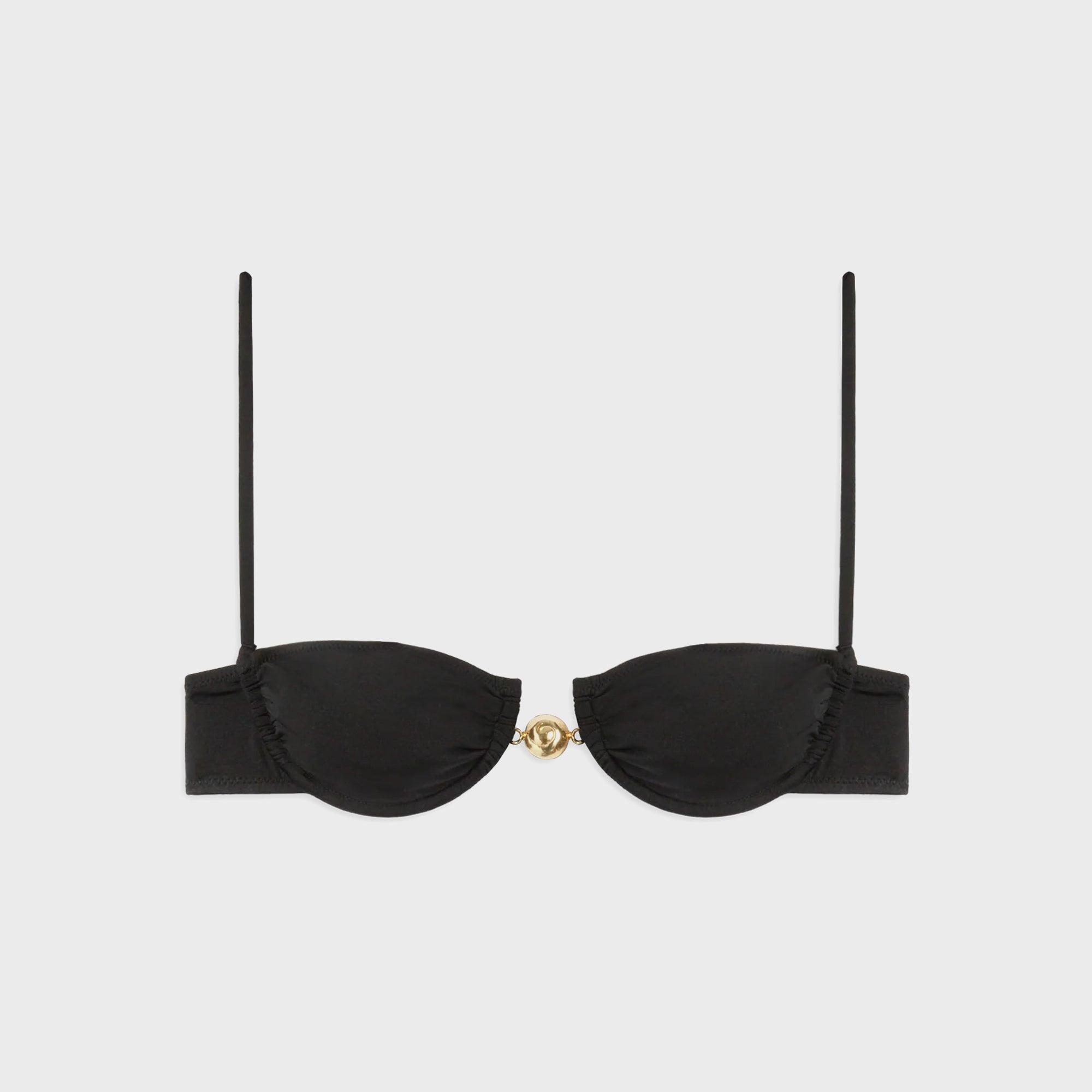 Reina Olga Hammond Bikini Top - Black Lurex Female Product Image