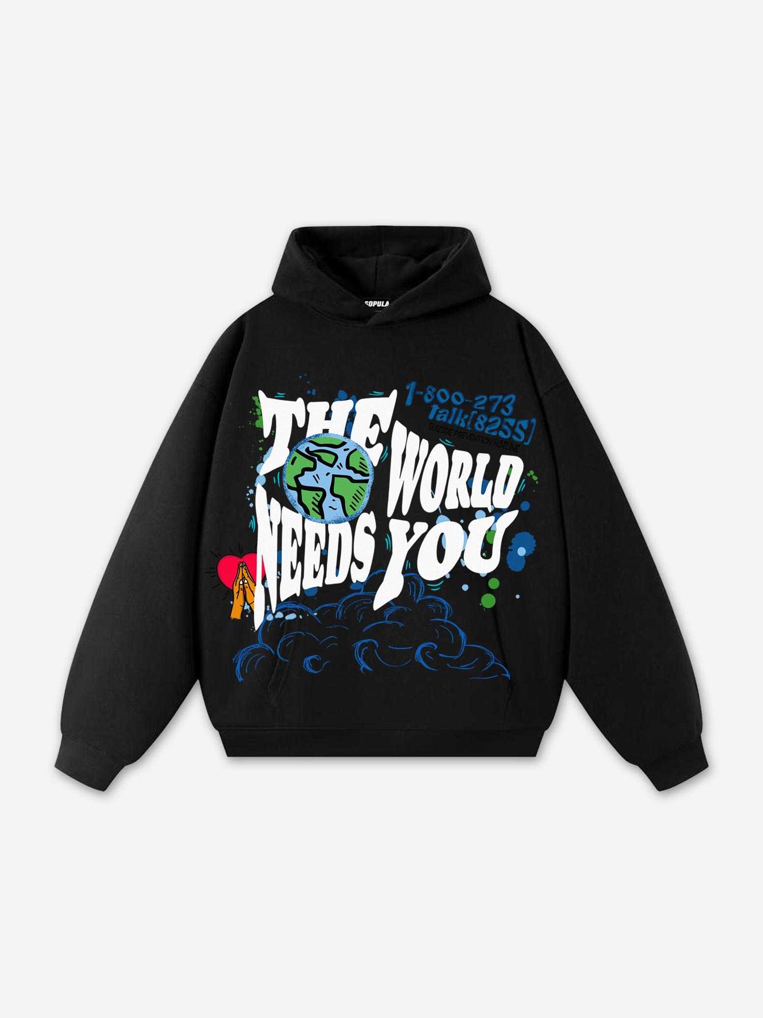 Sopula Mental Health The World Need You Graphic Hoodie Product Image