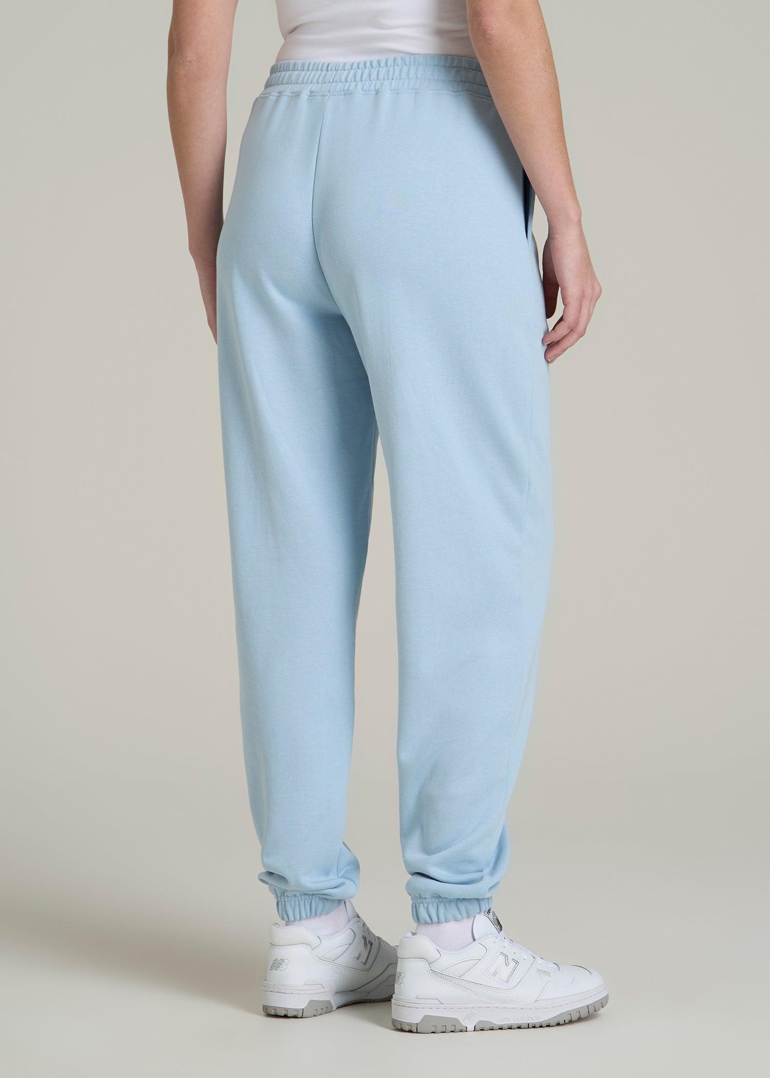 Wearever Oversized French Terry Joggers for Tall Women in Ice Blue Female Product Image