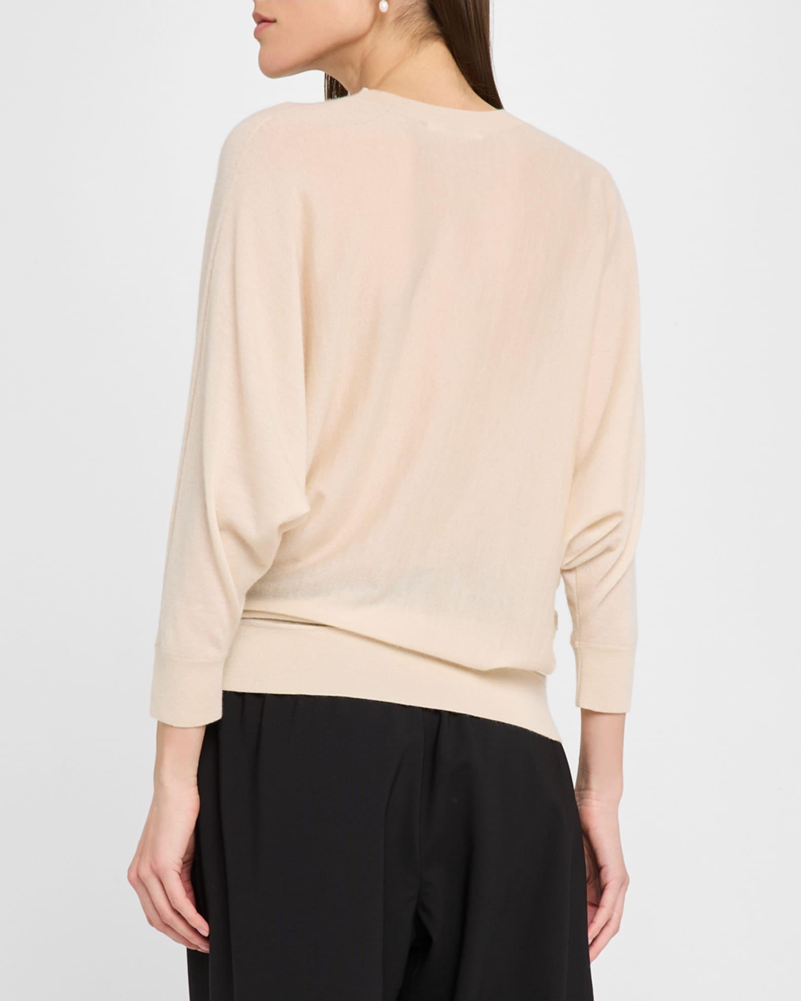 Asymmetric Cashmere Crewneck Sweater Product Image
