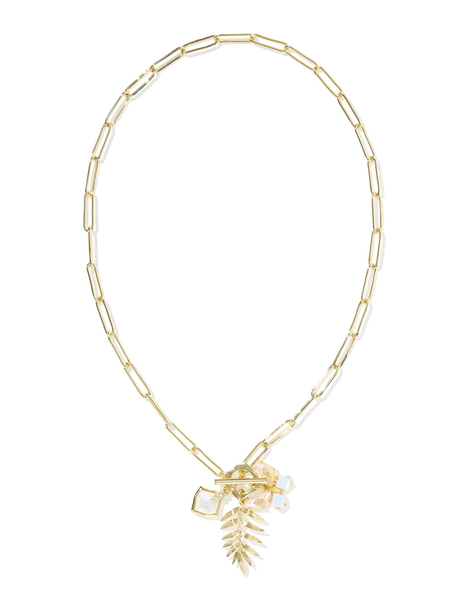 Bianca Butterfly Gold Charm Necklace Product Image