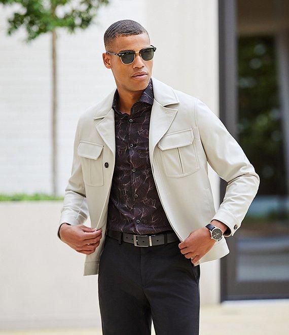 Murano Big & Tall Timeless Twenties Slim Fit Floral Print Long Sleeve Woven Shirt Product Image