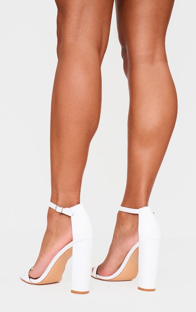 White May Blocked Heeled Sandal Product Image