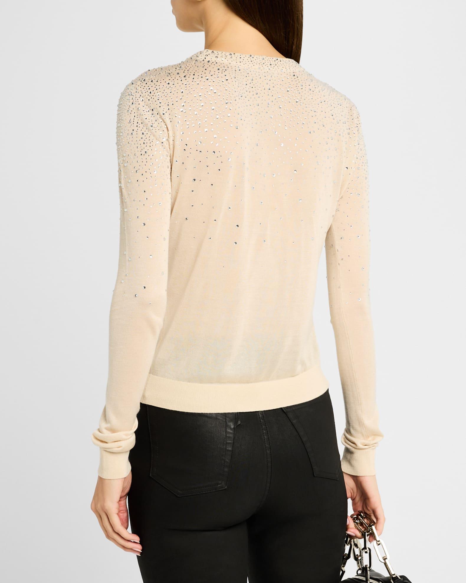 Elsie Crystal Crewneck Sweater Product Image