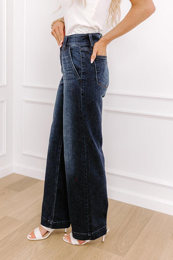 JUDY BLUE Alana High Waist Wide Leg Jean Product Image