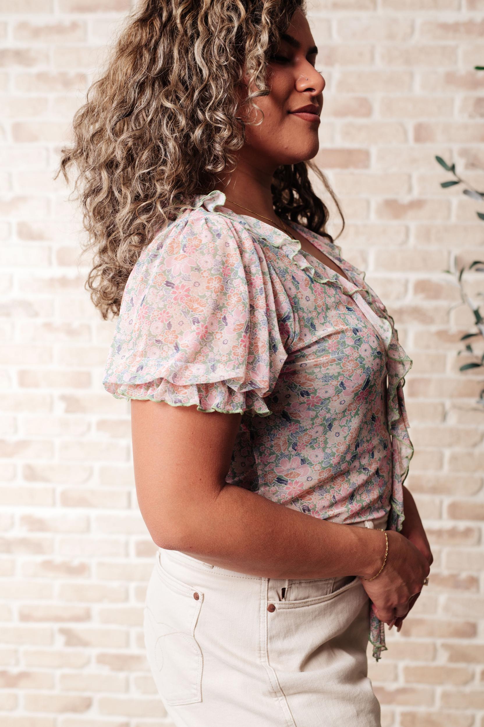 Pilates Princess Off Shoulder Top in Light Taupe Female Product Image