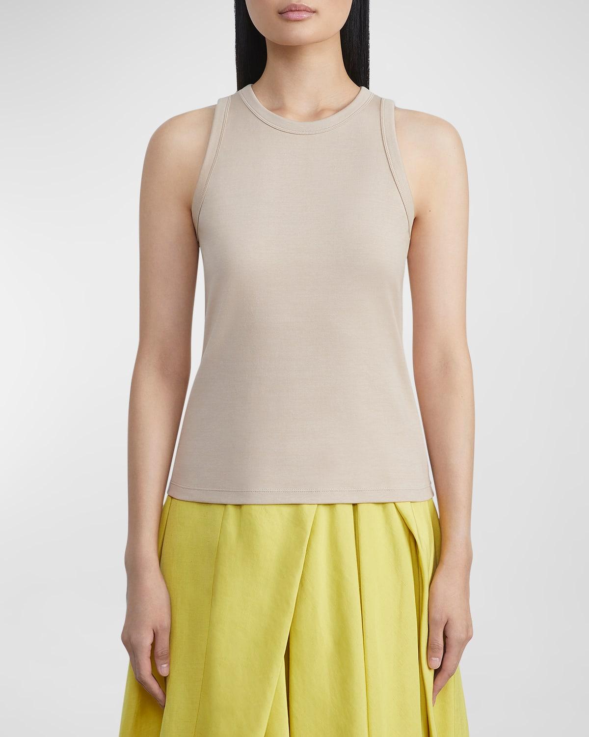 Swiss Cotton Rib Racerback Tank Product Image
