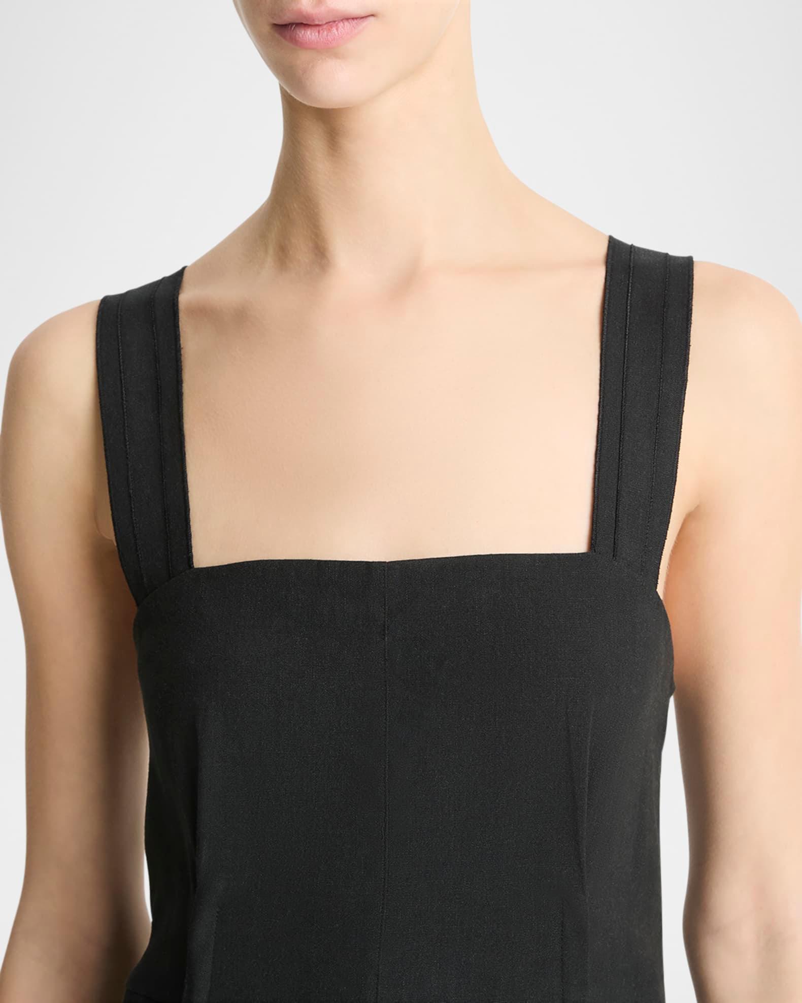 Sleeveless Linen-Blend Cami Dress Product Image