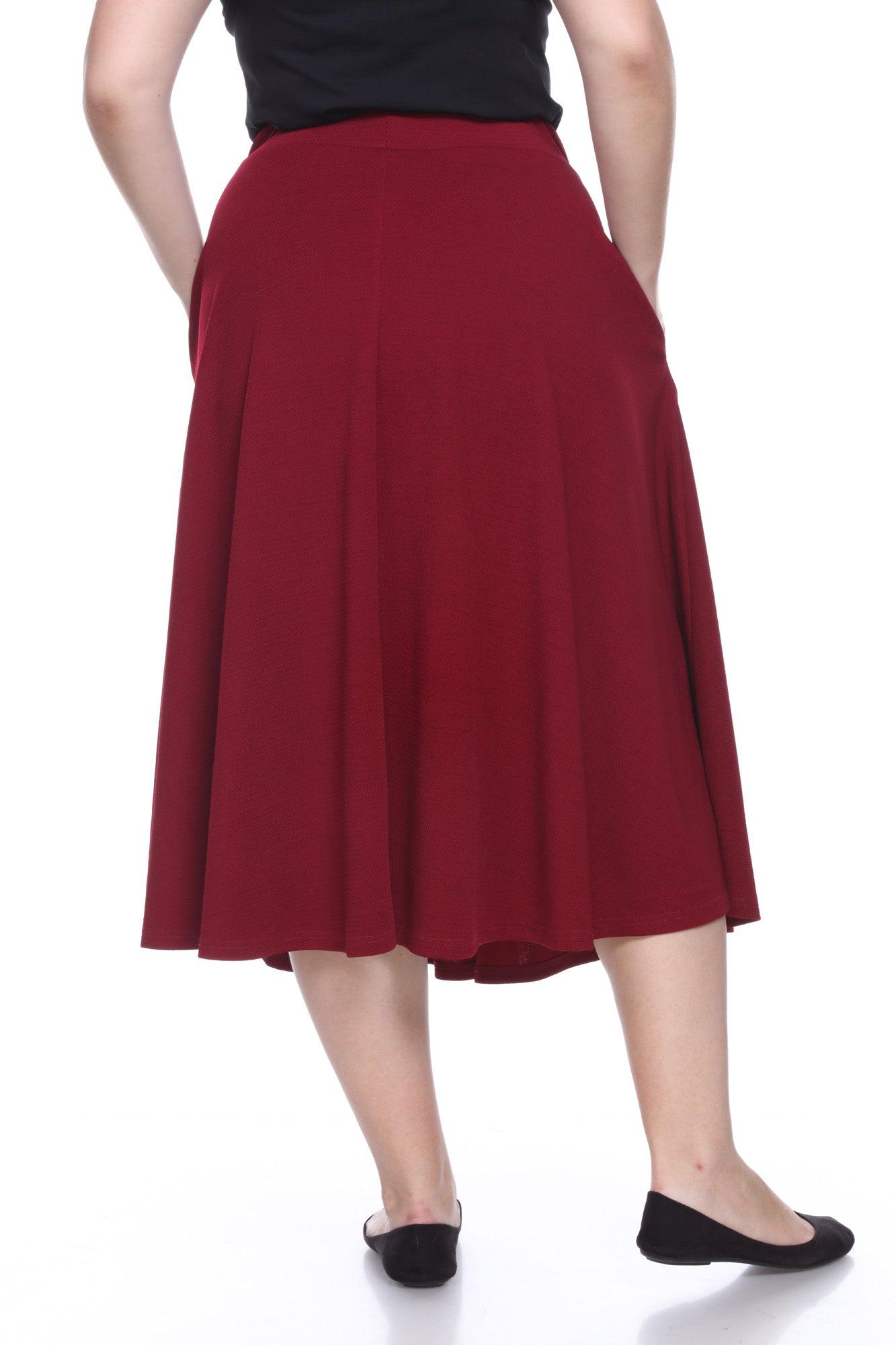 Tasmin Flare Midi Skirts - Plus Product Image