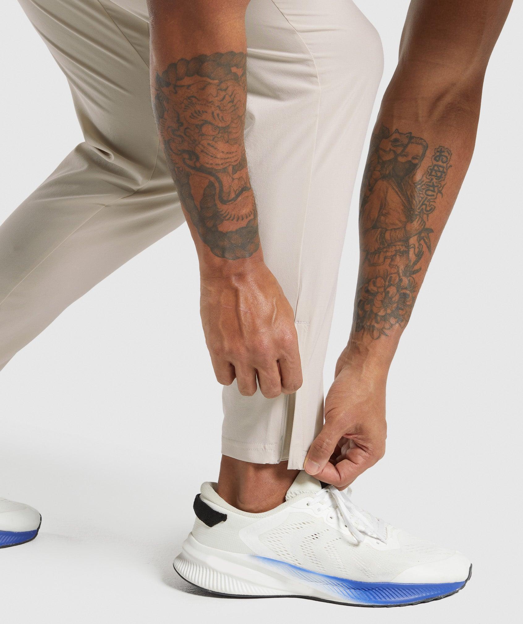 Gymshark Keep Showing Up Joggers - Pebble Grey Male Product Image