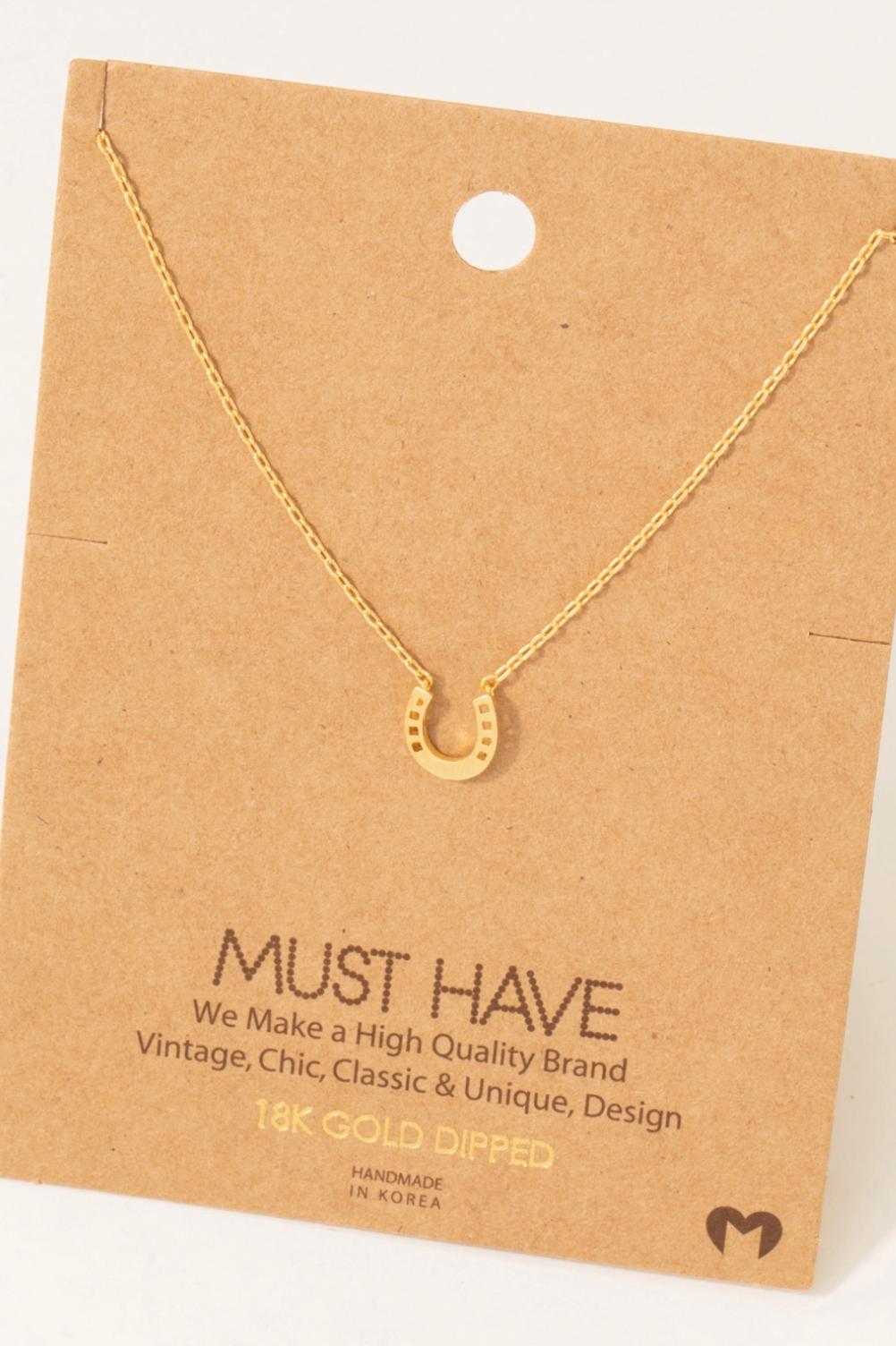 Lucky Horse Shoe Neckalce Product Image