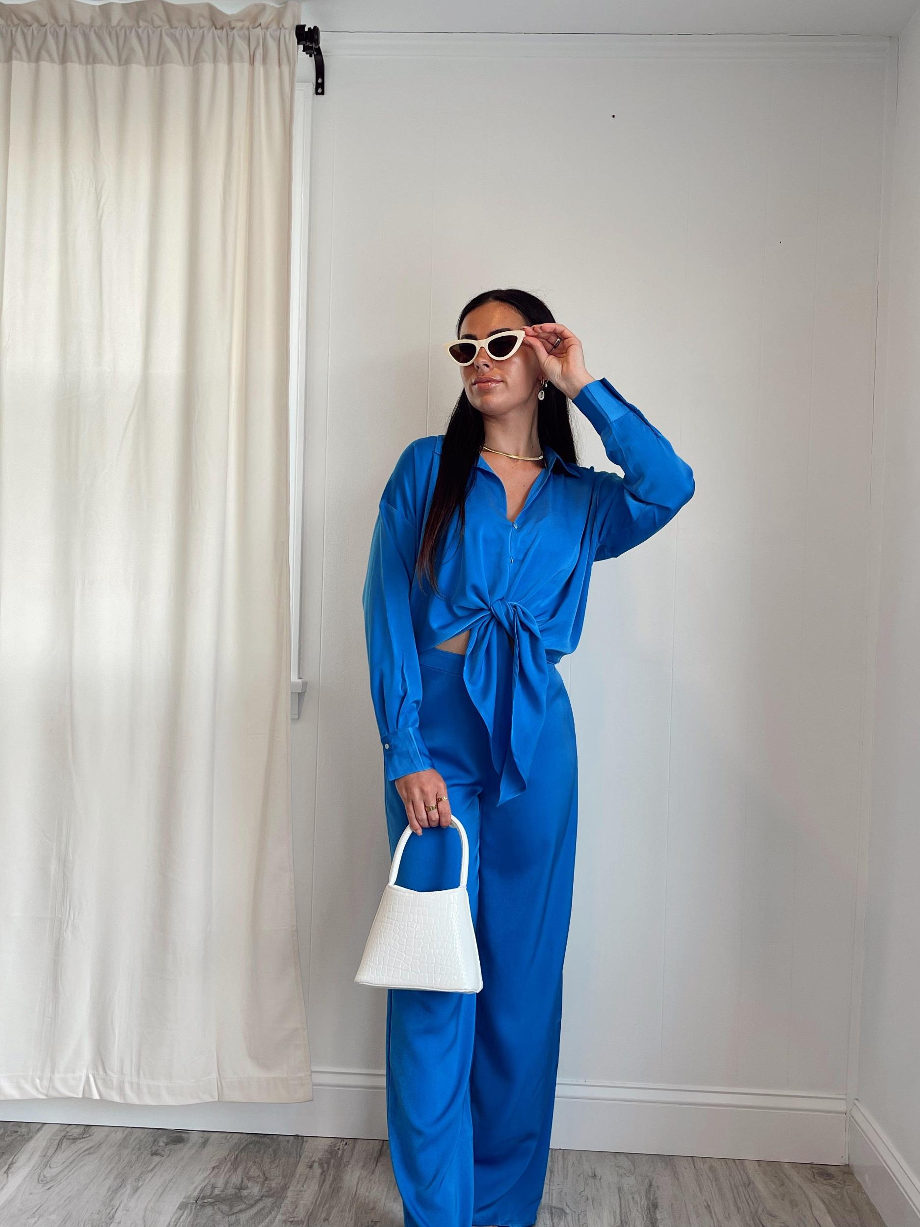 Rue Satin Wide Leg Pants | FINAL SALE Product Image