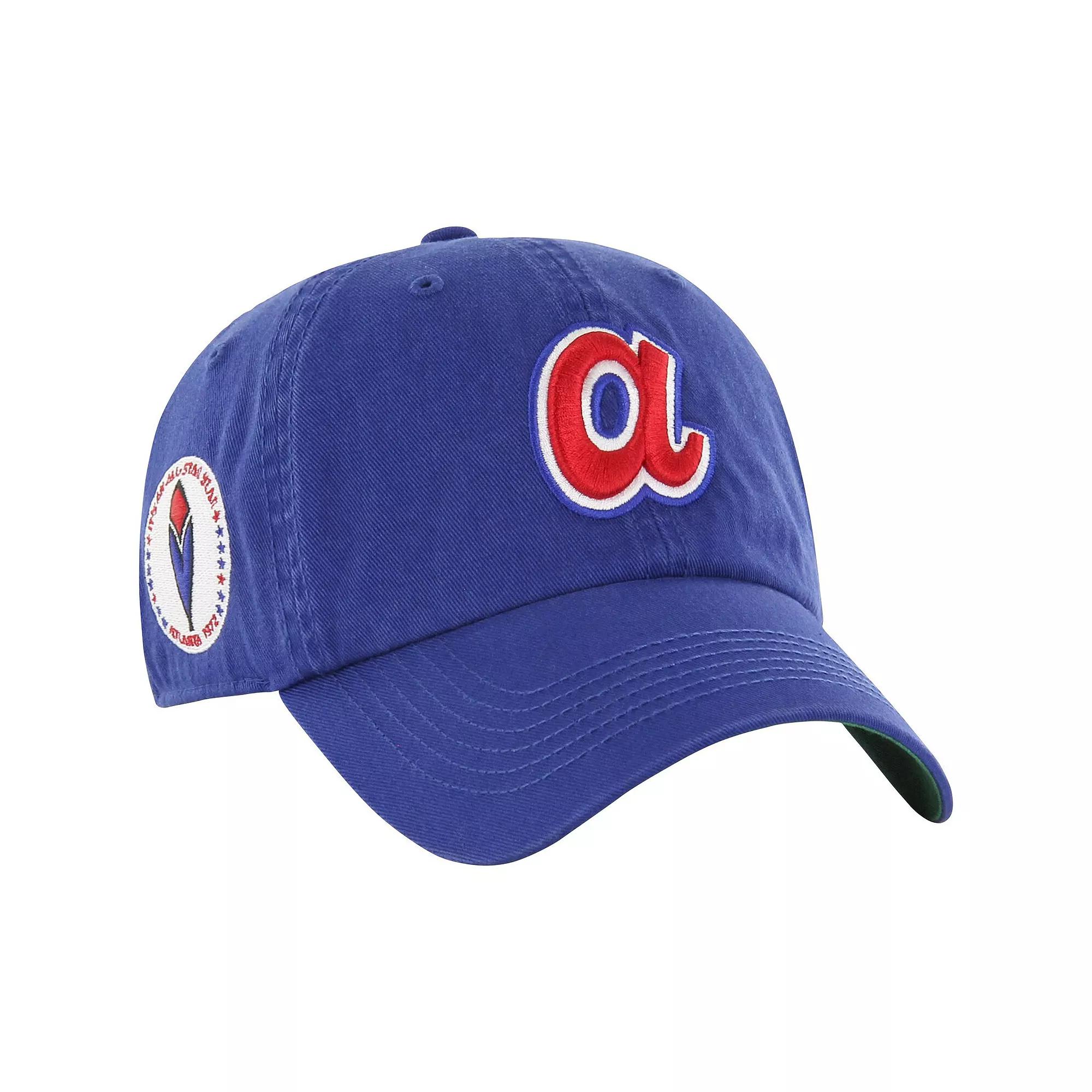 Men's '47 Royal Atlanta Braves Sure Shot Classic Franchise Fitted Hat,  Product Image