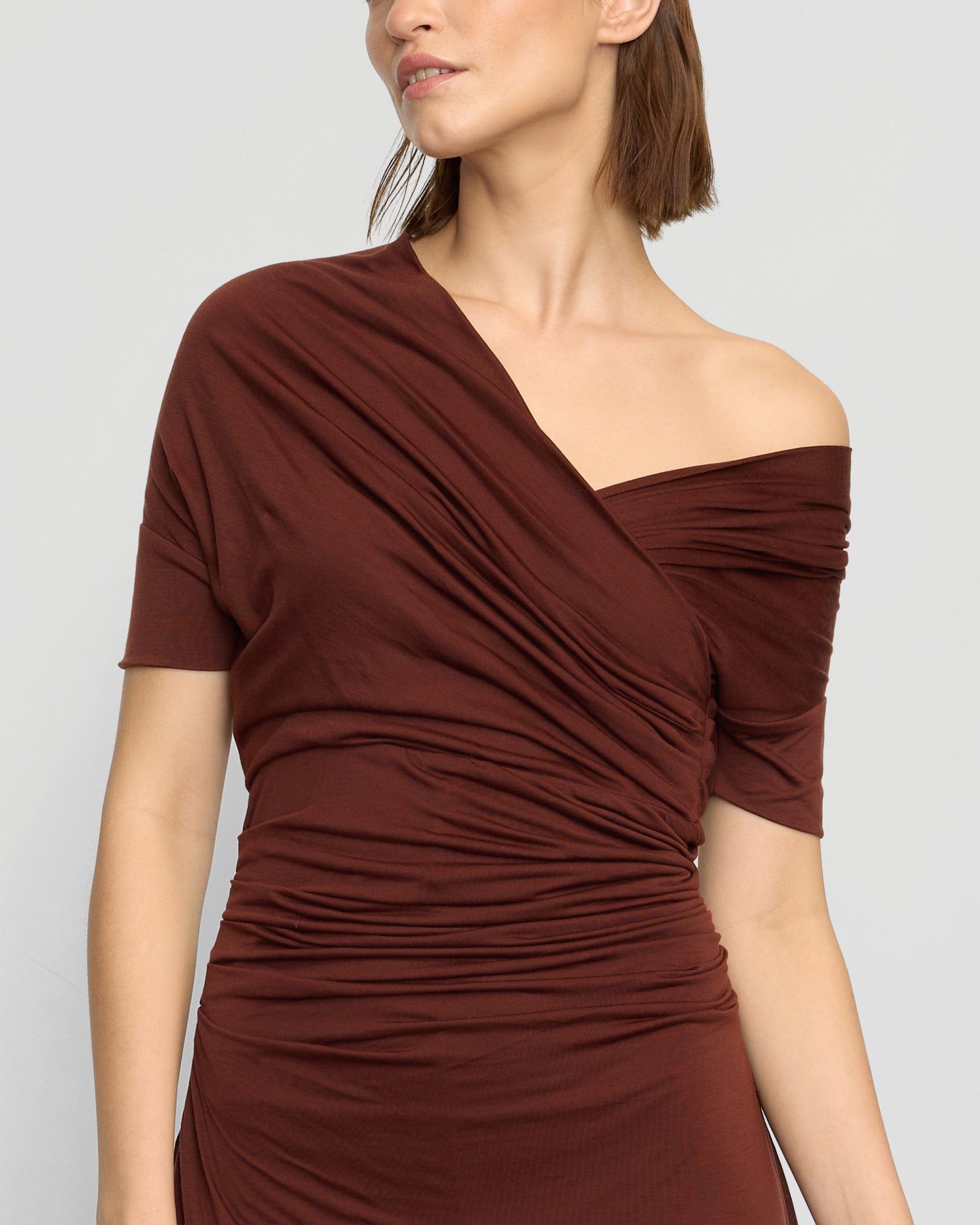 Thilda Ruched Off-Shoulder Dress Product Image