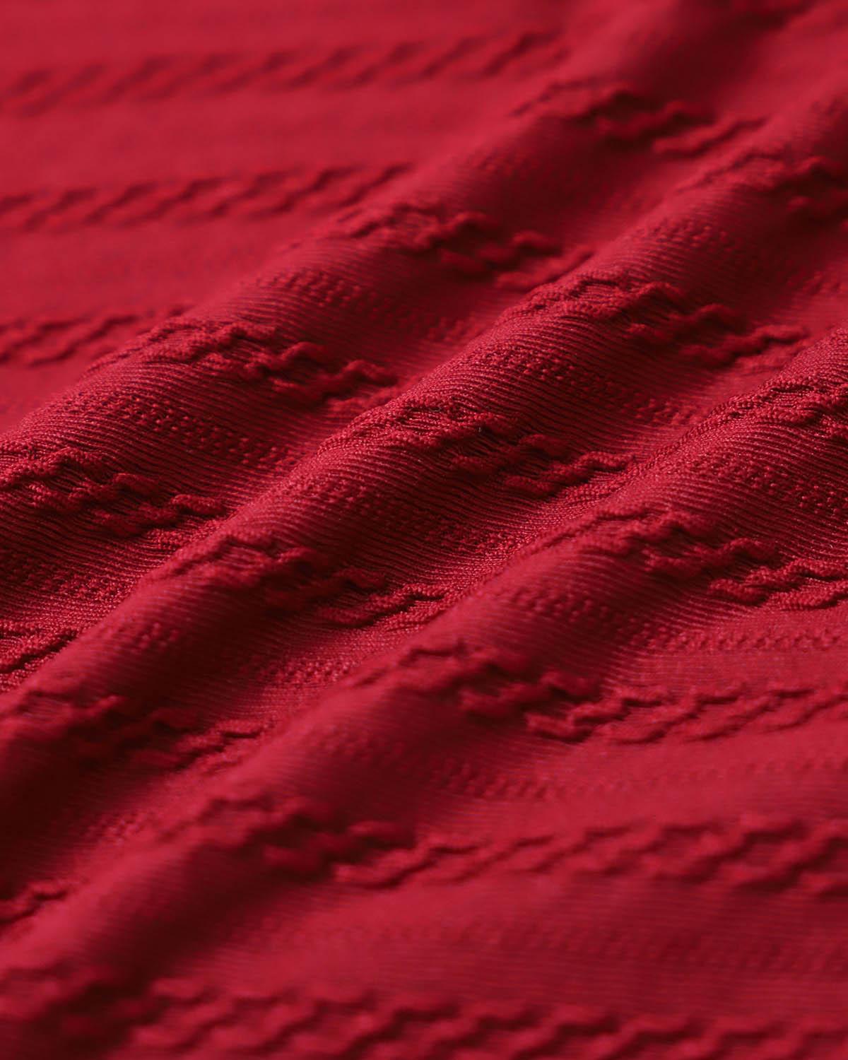 Red Square Neck O-Ring Bikini Set Product Image