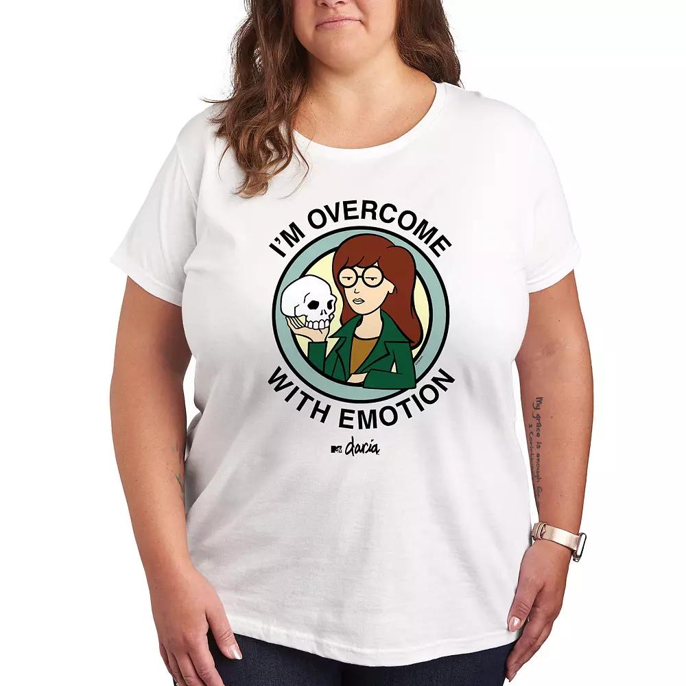 Plus Daria I'm Overcome With Emotion Graphic Tee, Women's,  Product Image