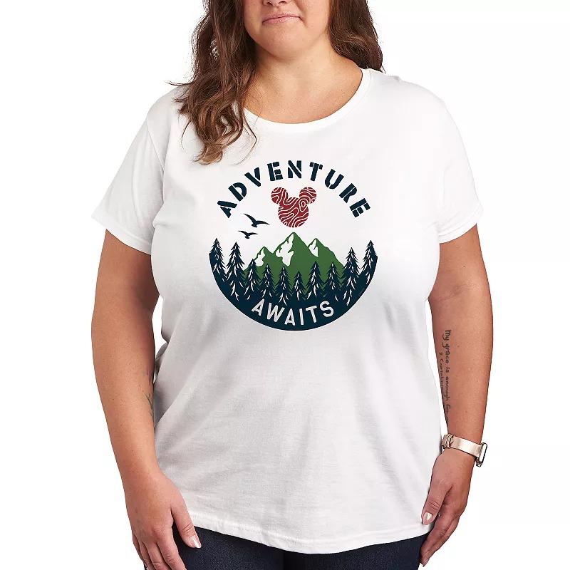 Disney's Mickey Mouse Women's Adventure Awaits Graphic Tee,  Product Image