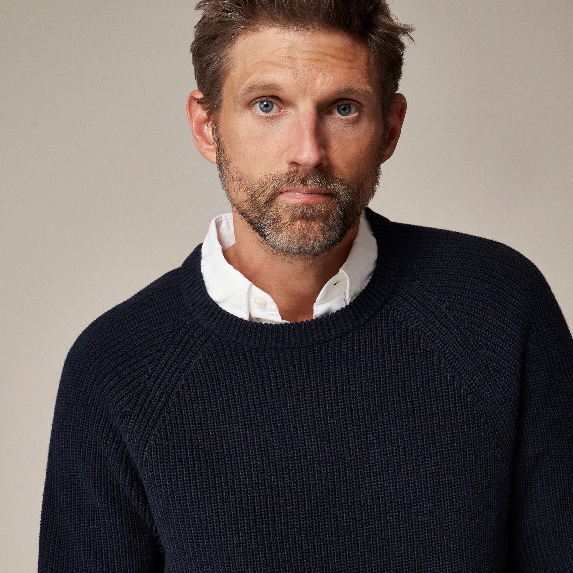 Heritage cotton ribbed sweater Product Image