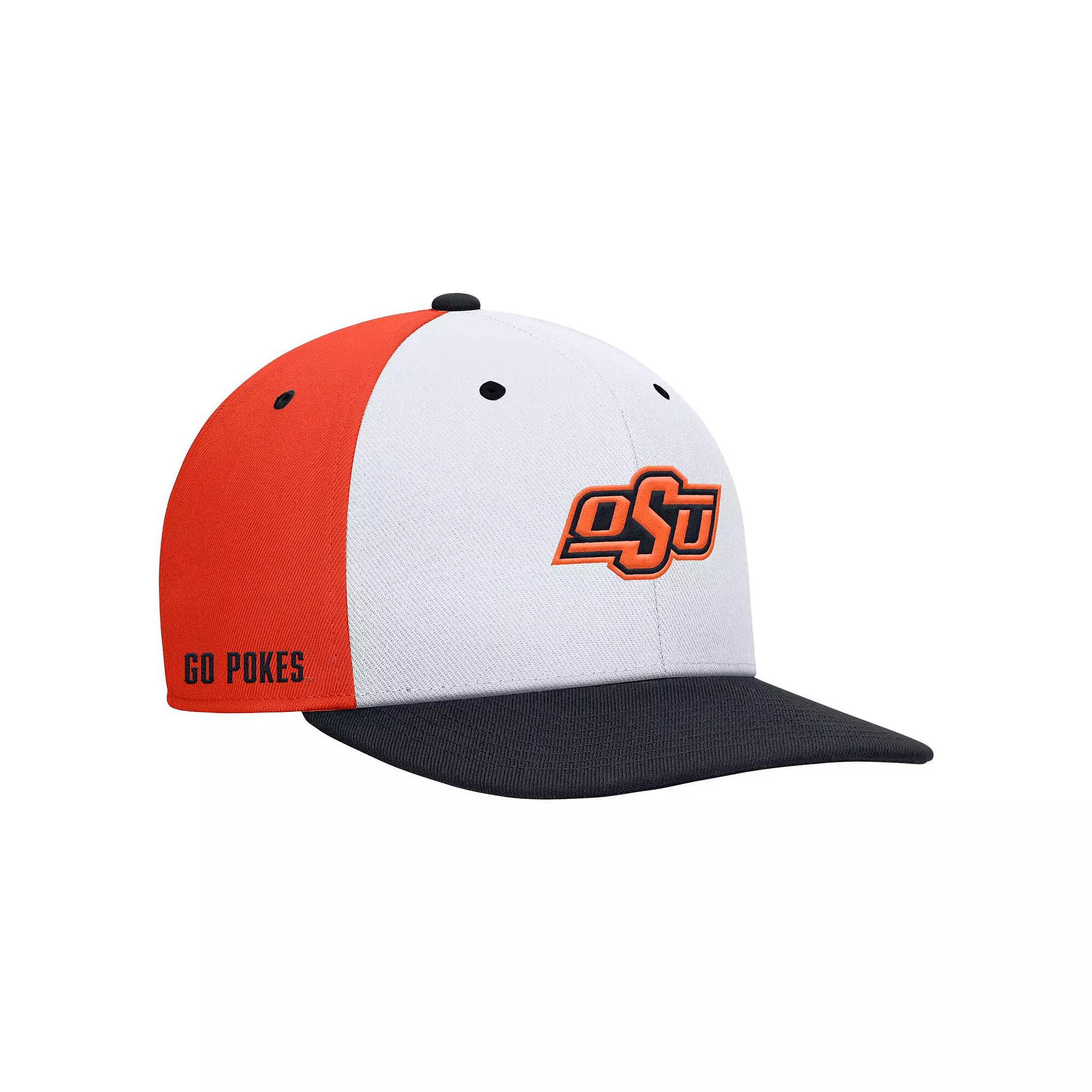 Men's Nike White/Orange Boise State Broncos Pro Performance Snapback Hat,  Product Image