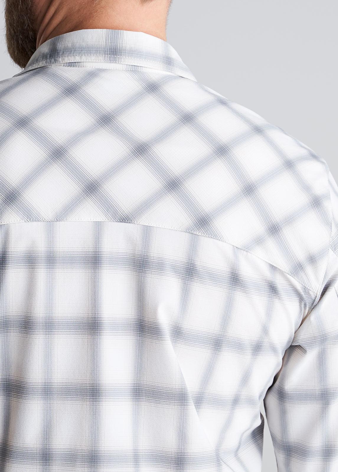 Ultra Lightweight Snap-Front Shirt for Tall Men in Birch Smoke Male Product Image