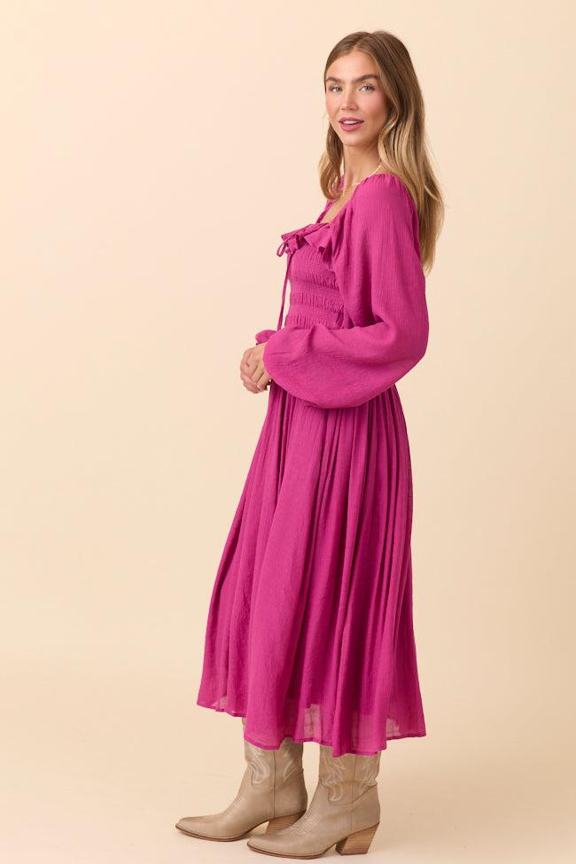Summer Berry Smocked Maxi Dress SALE Product Image