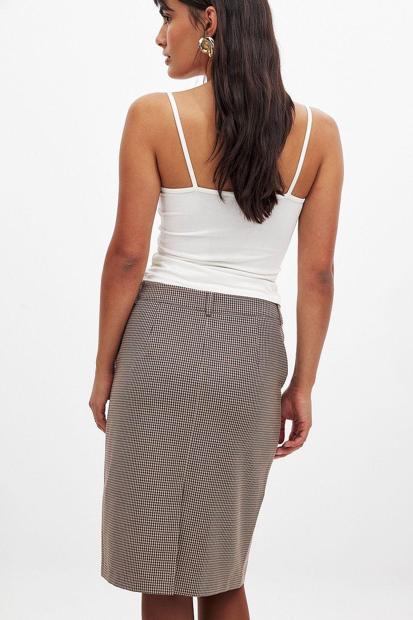 Check Pencil Skirt Product Image