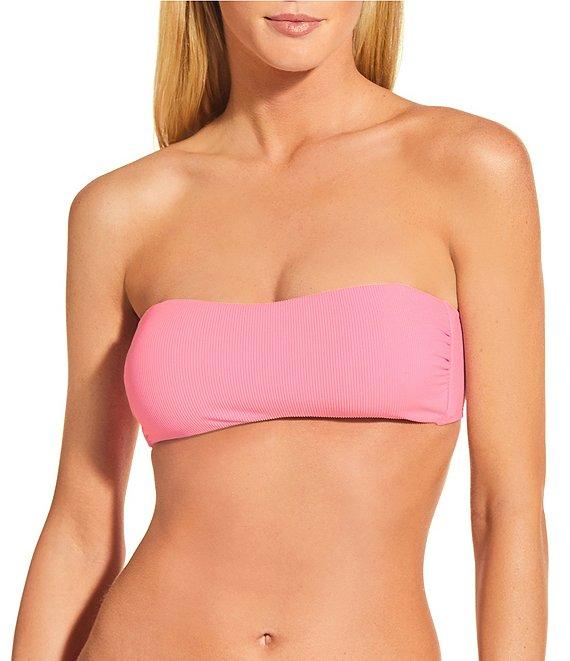 Gianni Bini Solid Ribbed Retro Hipster Swim Bottom Product Image