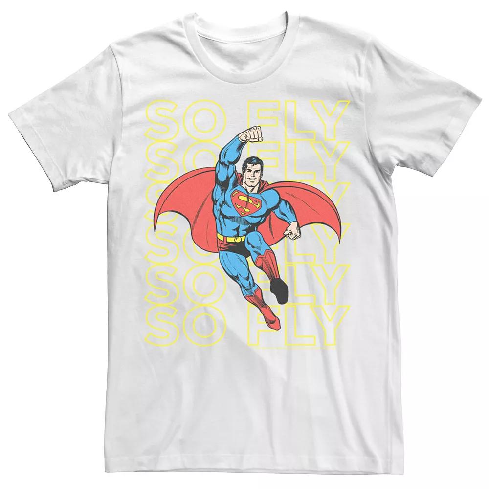 Men's DC Comics Superman So Fly Text Stack Tee,  Product Image